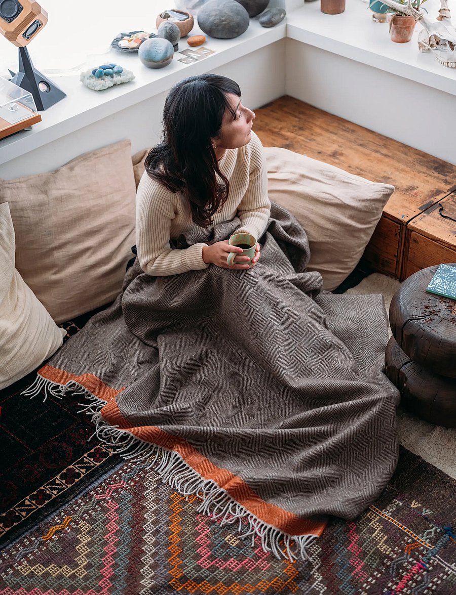 Lapuan Kankurit - RAUHA blanket - brown-rust - 4