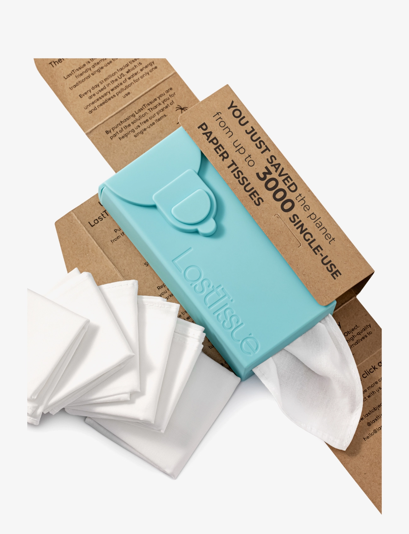 LastObject - LastTissue Turquoise - ansigtsrens - turquoise - 2