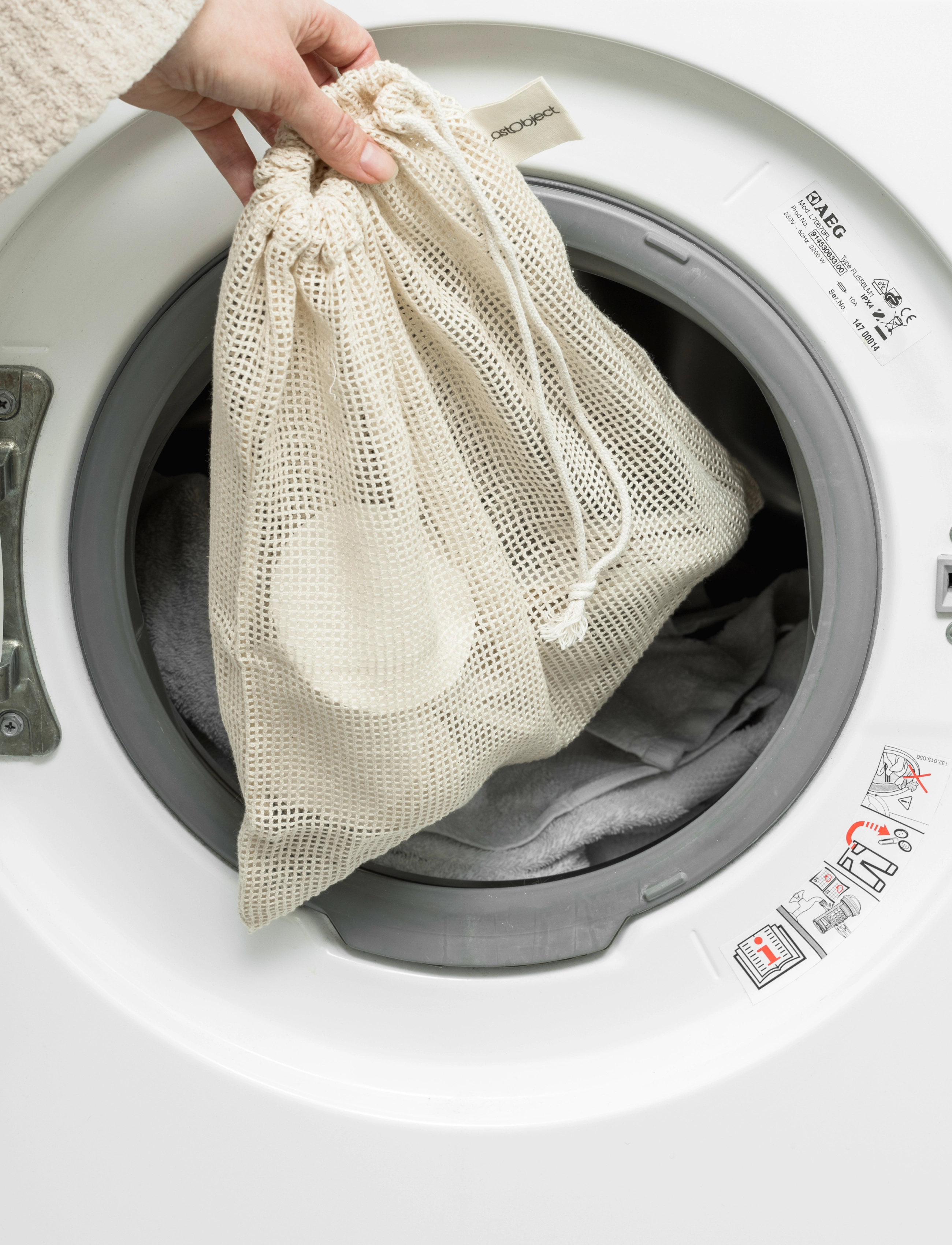 LastObject - Laundry Bag Large - tvätt - whitesl - 3