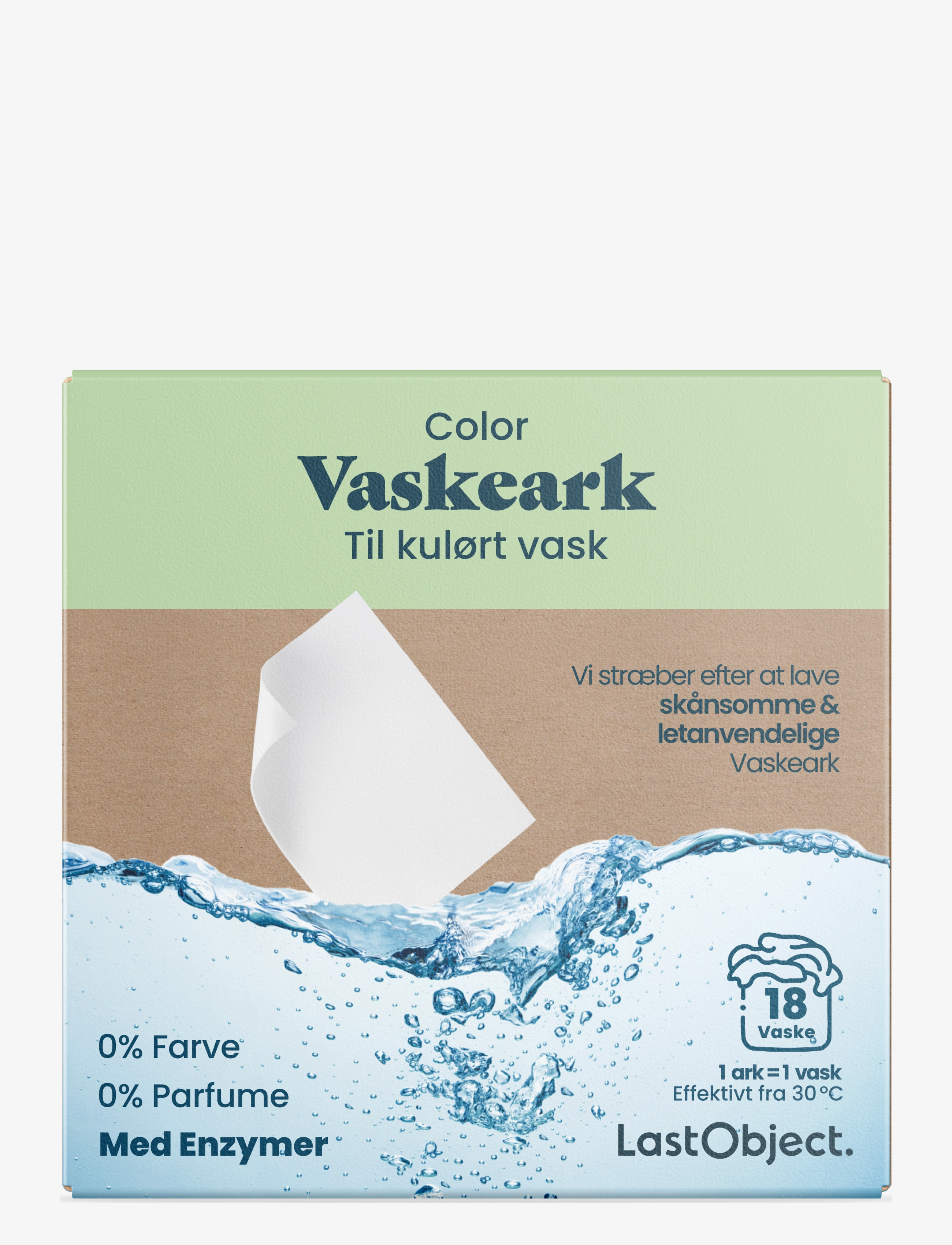 LastObject Laundry Detergent Sheets White, Vasketøj, Hvid, Str: 18 PCS