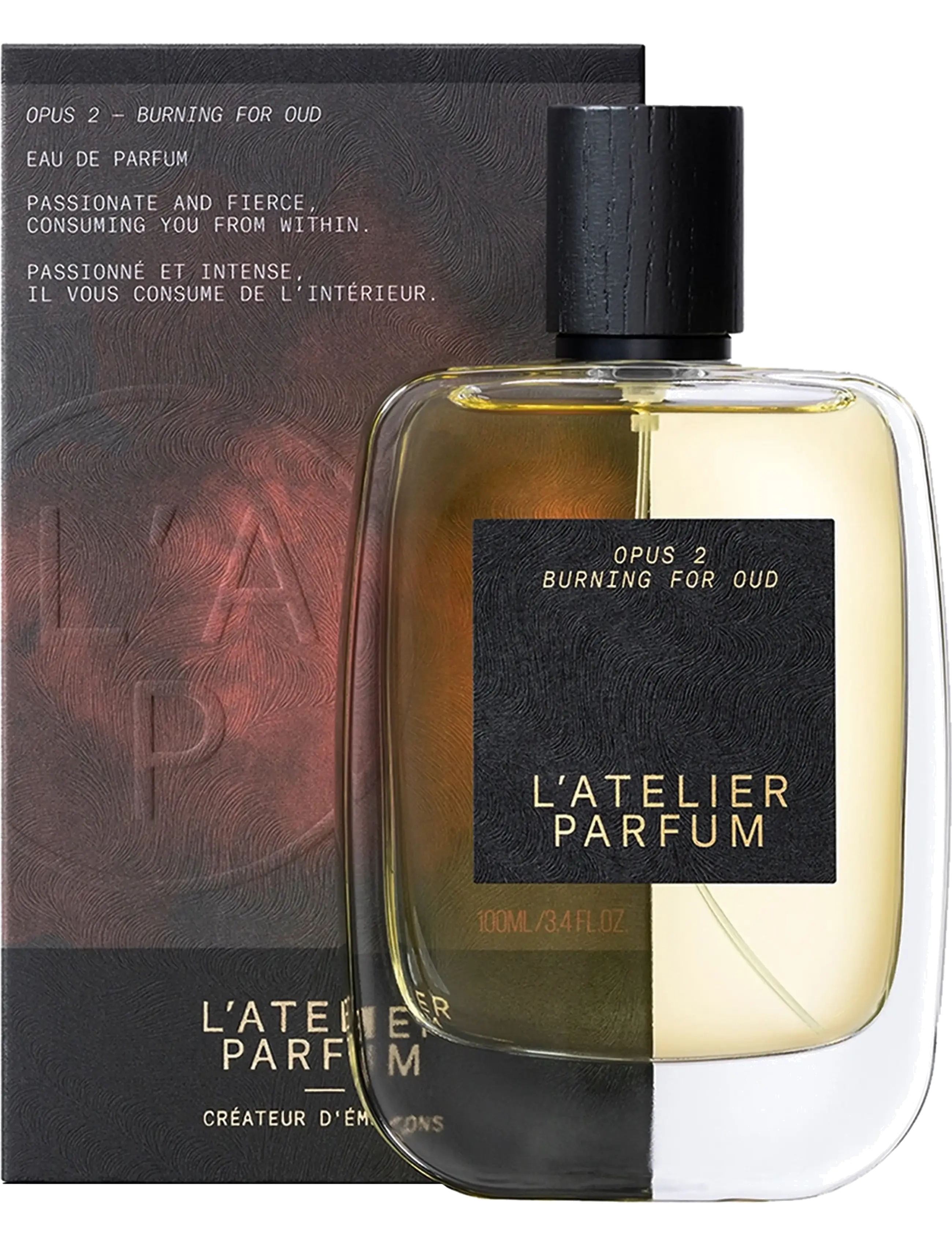 L'atelier Parfum - EDP BURNING FOR OUD 100ML - til ham  - clear - 1