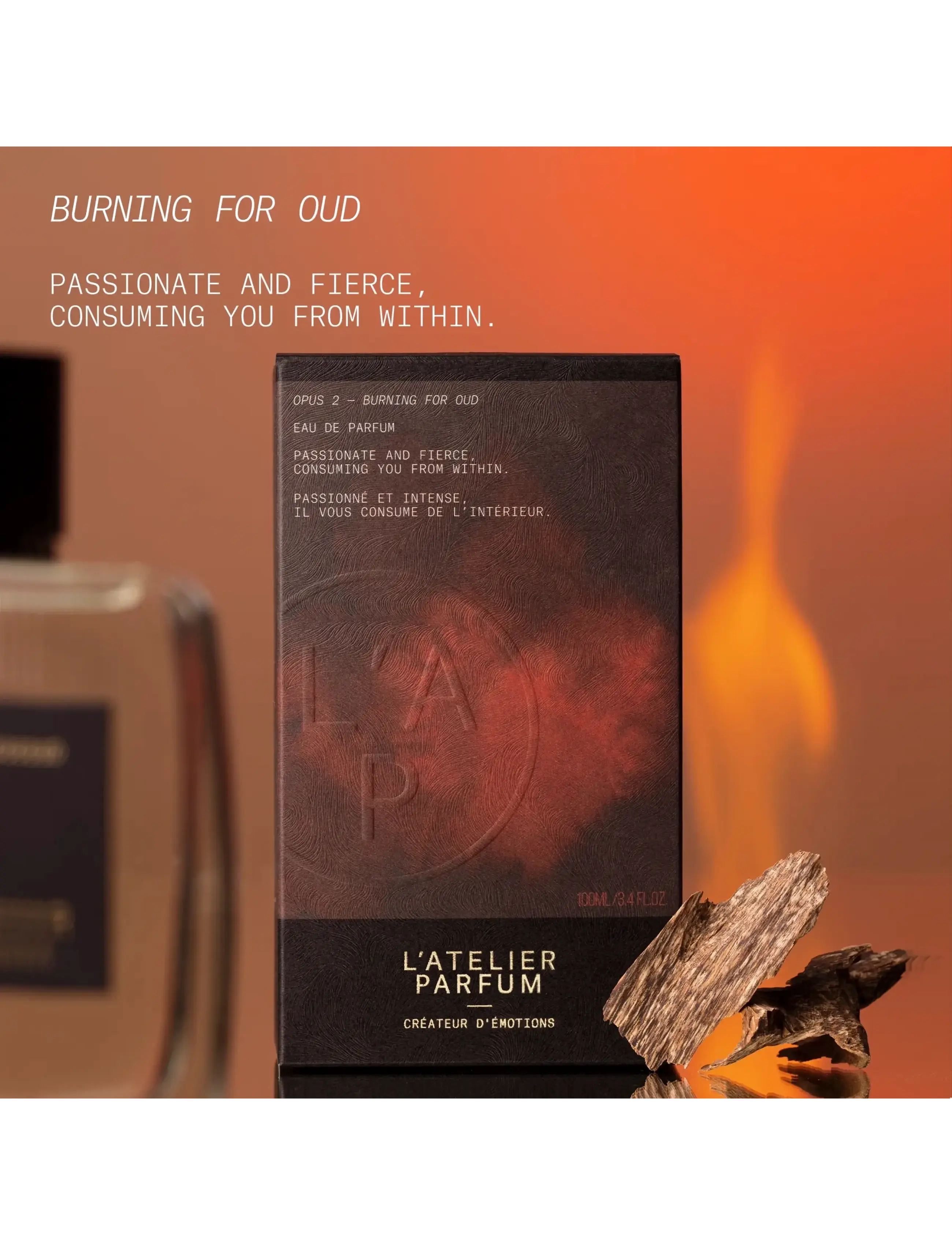 L'atelier Parfum - EDP BURNING FOR OUD 100ML - til ham  - clear - 4