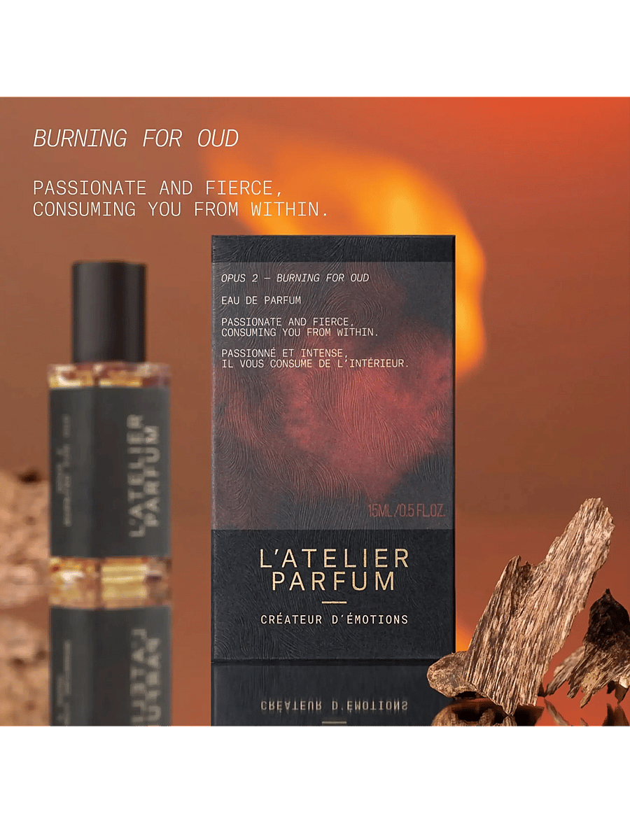 L'atelier Parfum - EDP BURNING FOR OUD 15ML - til ham - clear - 4