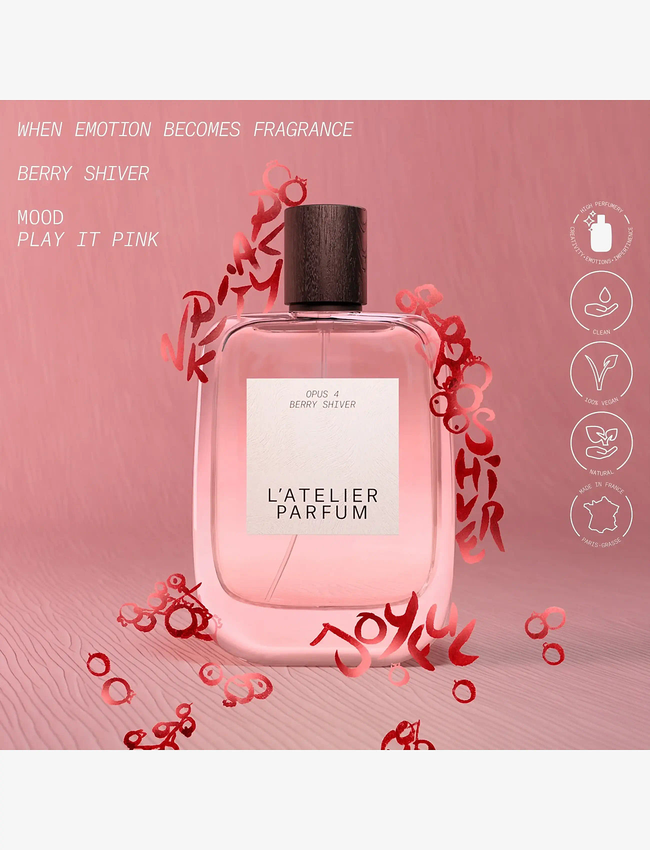 L'atelier Parfum - EDP BERRY SHIVER 100ML - till honom  - clear - 2