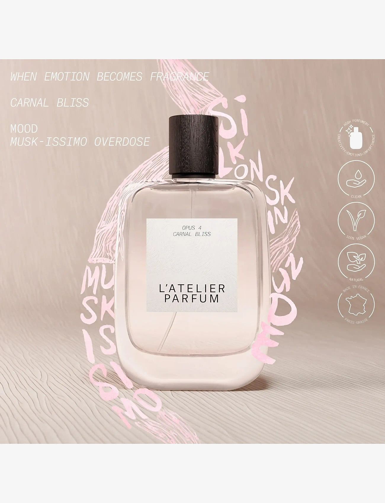 L'atelier Parfum - EDP CARNAL BLISS 100ML - till honom  - clear - 2