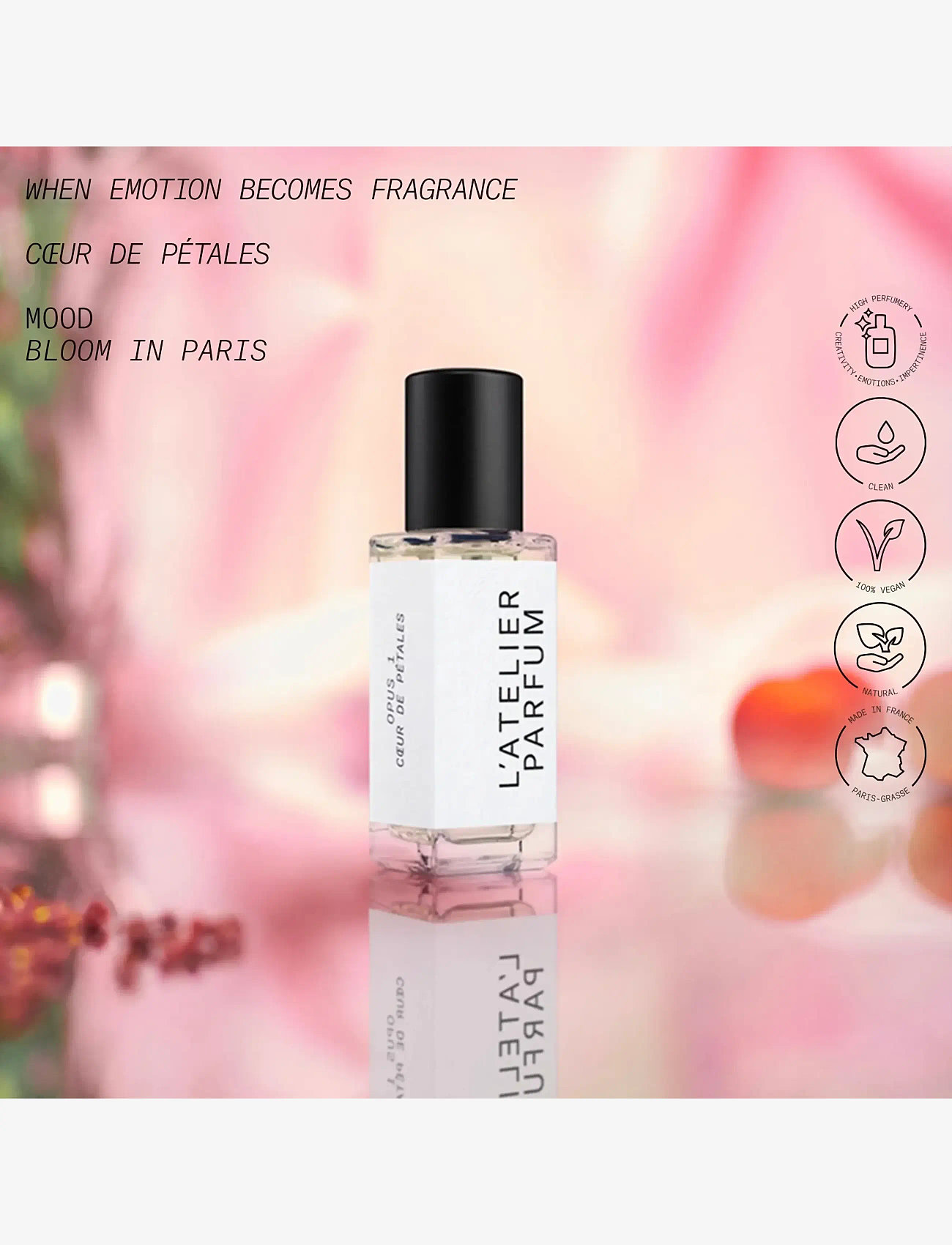 L'atelier Parfum - EDP COEUR DE PETALES 15ML - till honom  - clear - 2