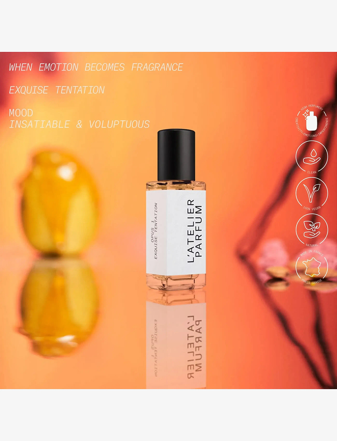 L'atelier Parfum - EDP EXQUISE TENTATION 15ML - till honom  - clear - 2