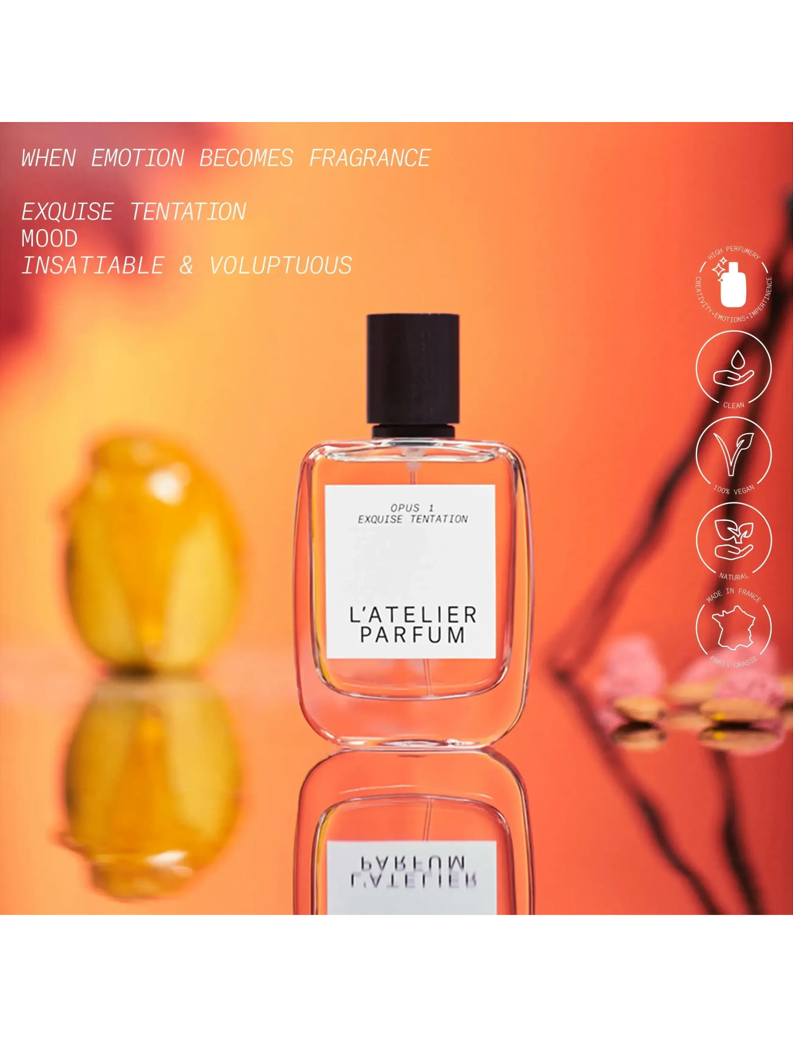 L'atelier Parfum - EDP EXQUISE TENTATION 50ML - til ham  - clear - 2
