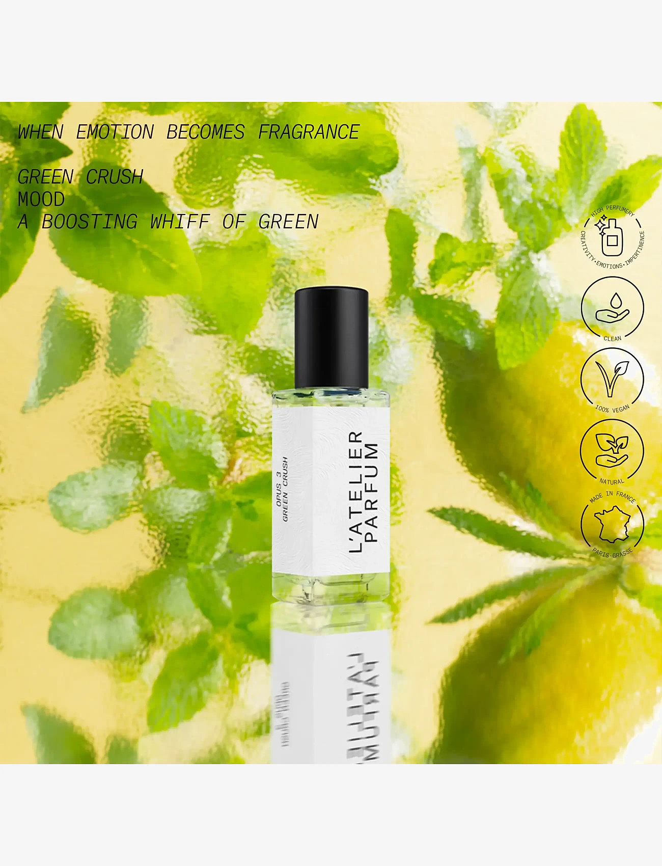 L'atelier Parfum - EDP GREEN CRUSH 15ML - till honom  - clear - 2
