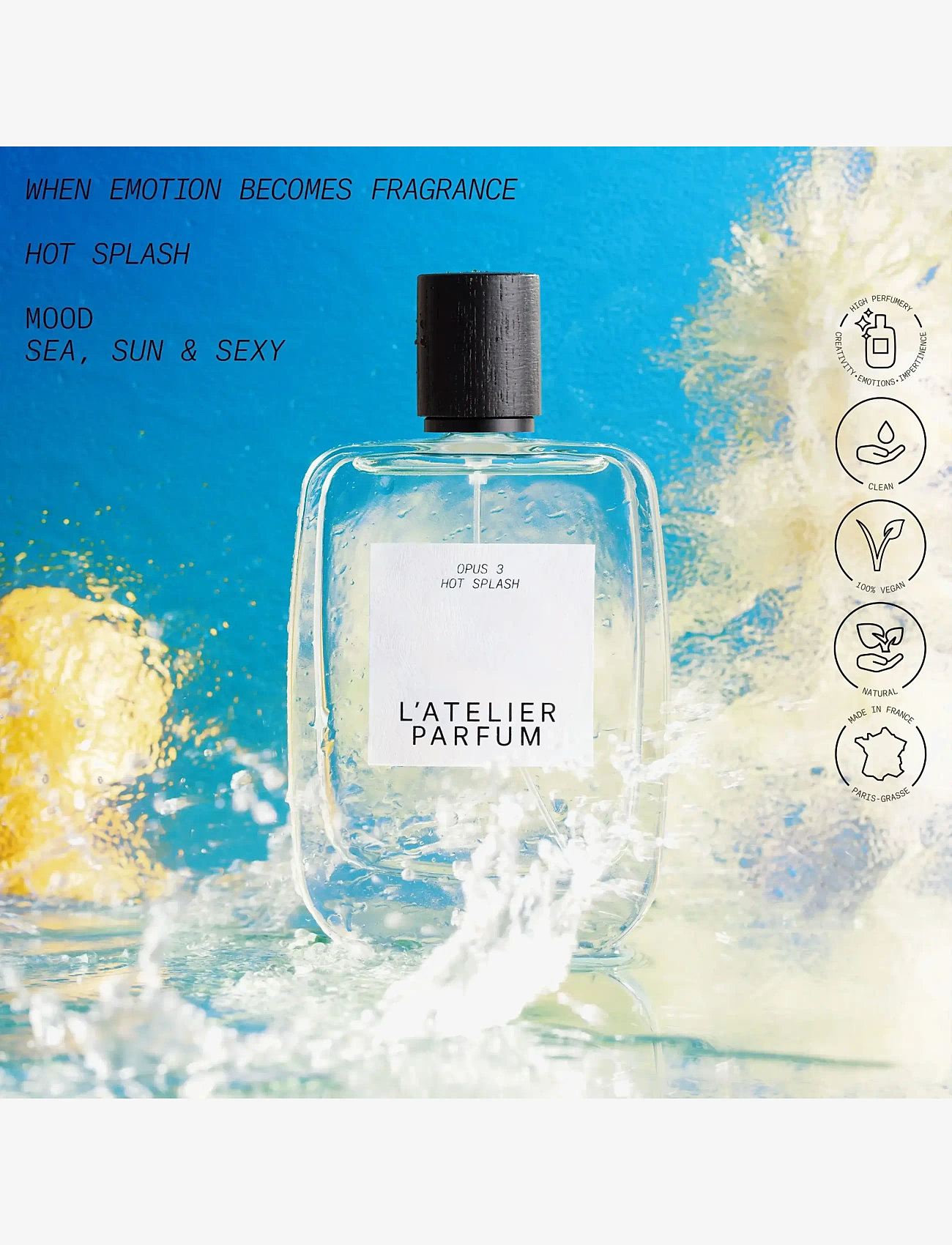 L'atelier Parfum - EDP HOT SPLASH 100ML - til ham  - clear - 2