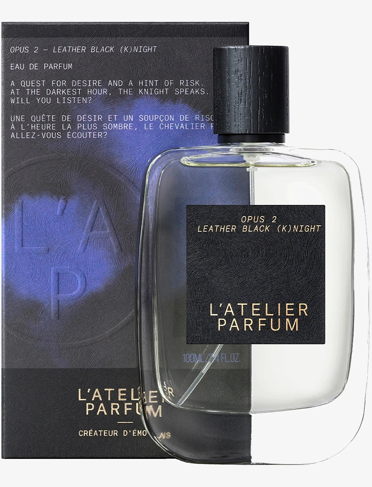 L'atelier Parfum - EDP LEATHER BLACK KNIGHT 100ML - meestele  - clear - 1