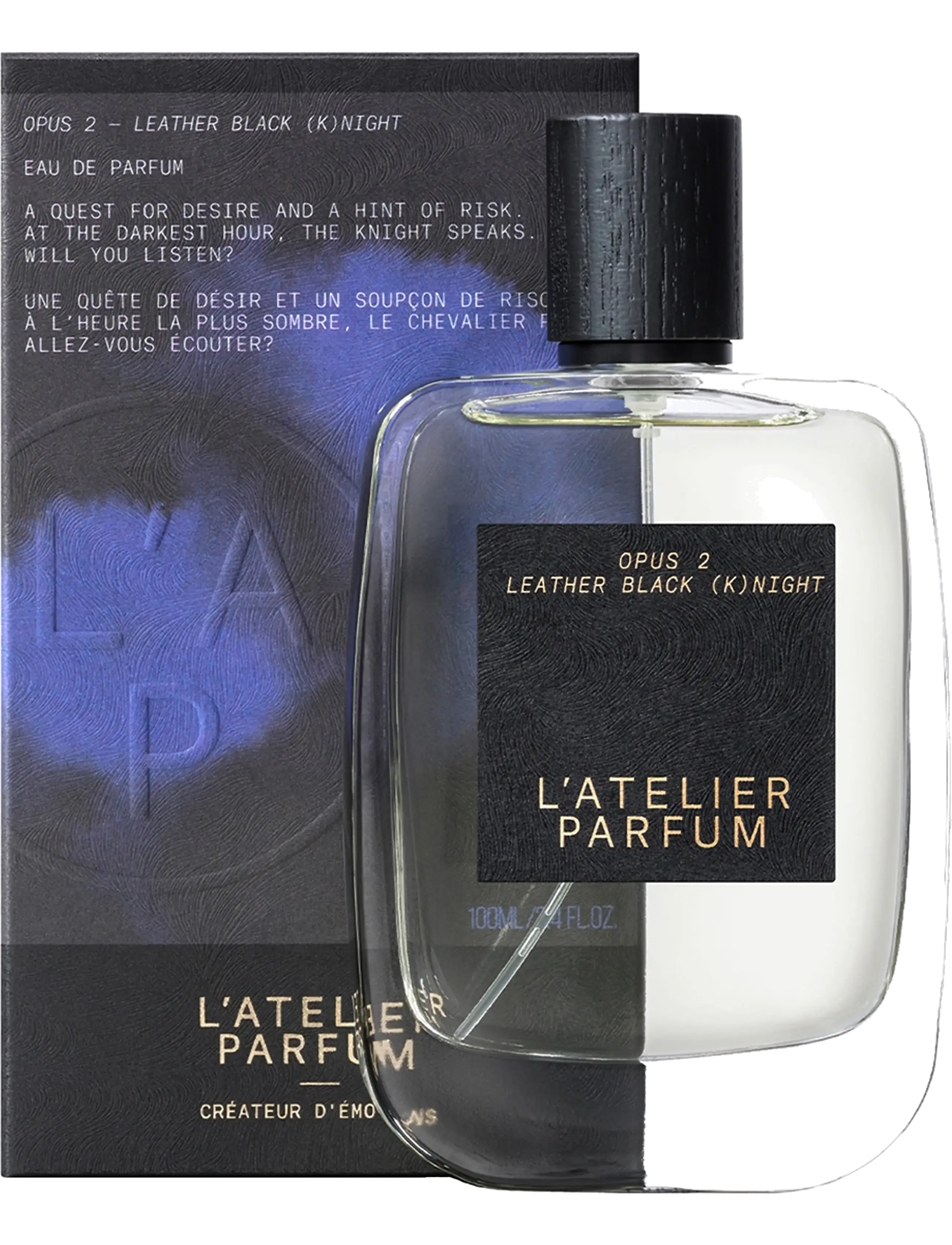 L'atelier Parfum - EDP LEATHER BLACK KNIGHT 100ML - till honom  - clear - 1