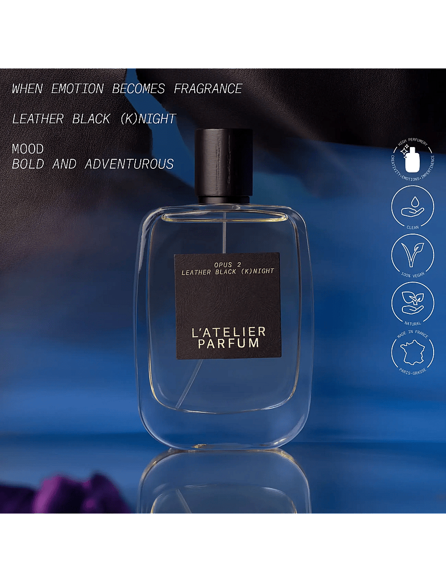 L'atelier Parfum - EDP LEATHER BLACK KNIGHT 100ML - meestele - clear - 2