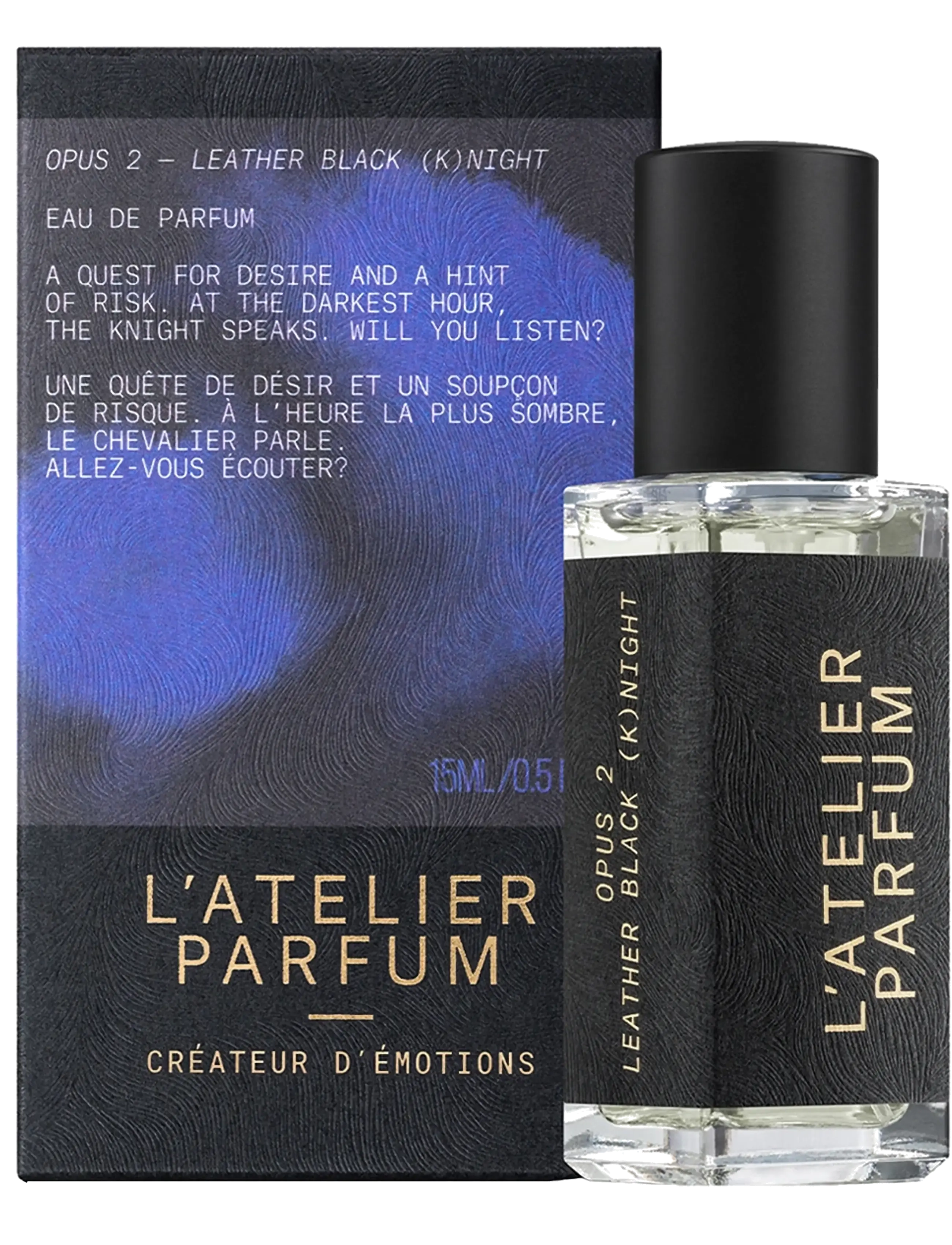 L'atelier Parfum - EDP LEATHER BLACK KNIGHT 15ML - til ham  - clear - 1