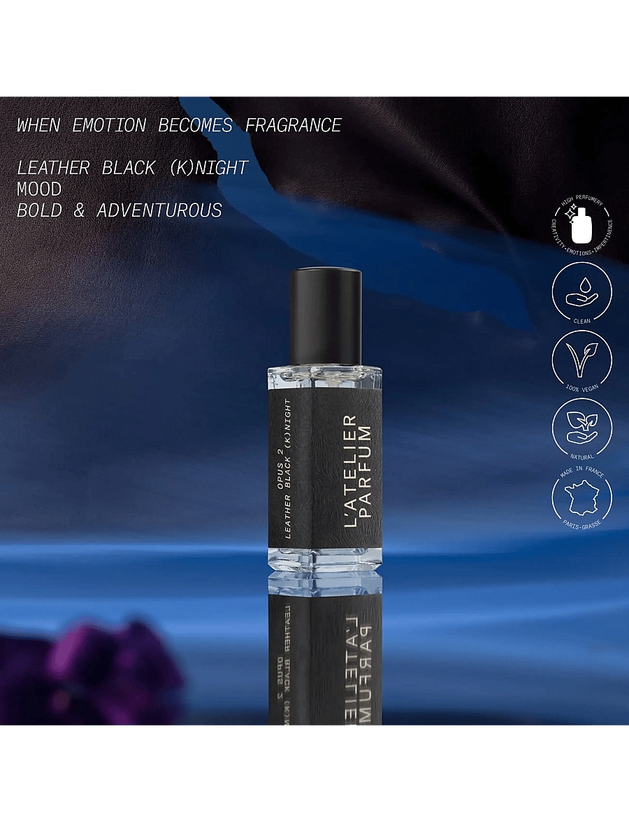 L'atelier Parfum - EDP LEATHER BLACK KNIGHT 15ML - meestele - clear - 2