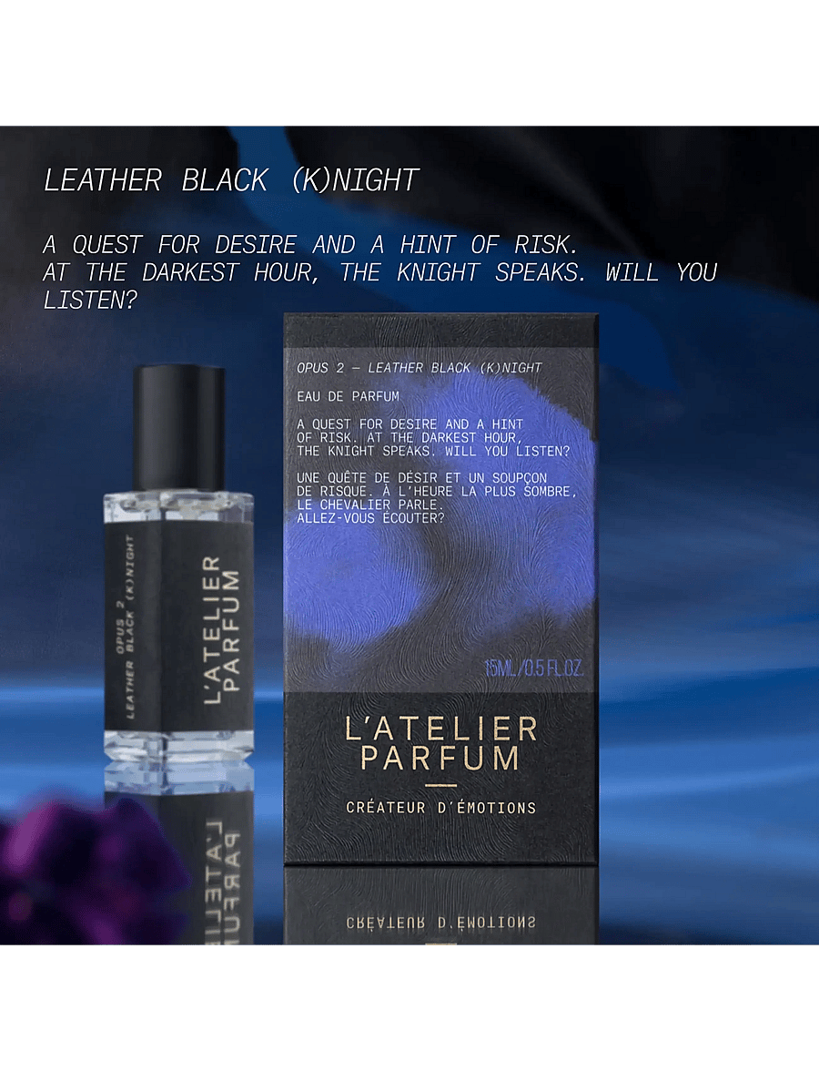 L'atelier Parfum - EDP LEATHER BLACK KNIGHT 15ML - meestele - clear - 4