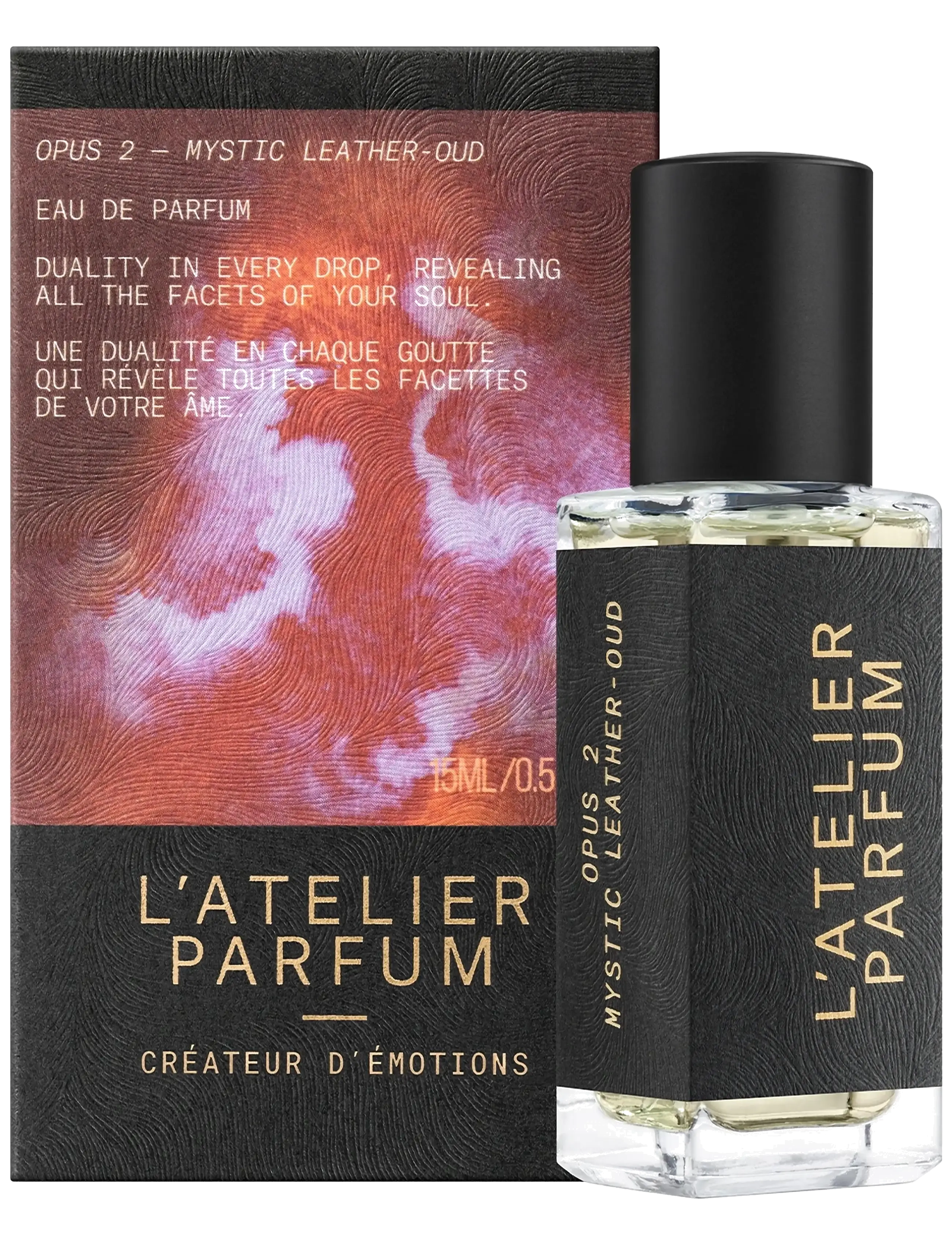 L'atelier Parfum - EDP MYSTIC LEATHER-OUD 15ML - meestele  - clear - 1