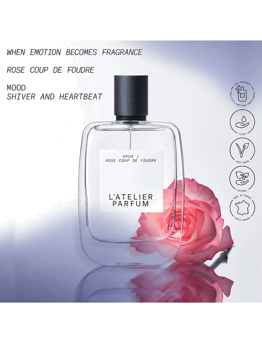L'atelier Parfum - EDP ROSE COUP DE FOUDRE 50ML - meestele - clear - 2