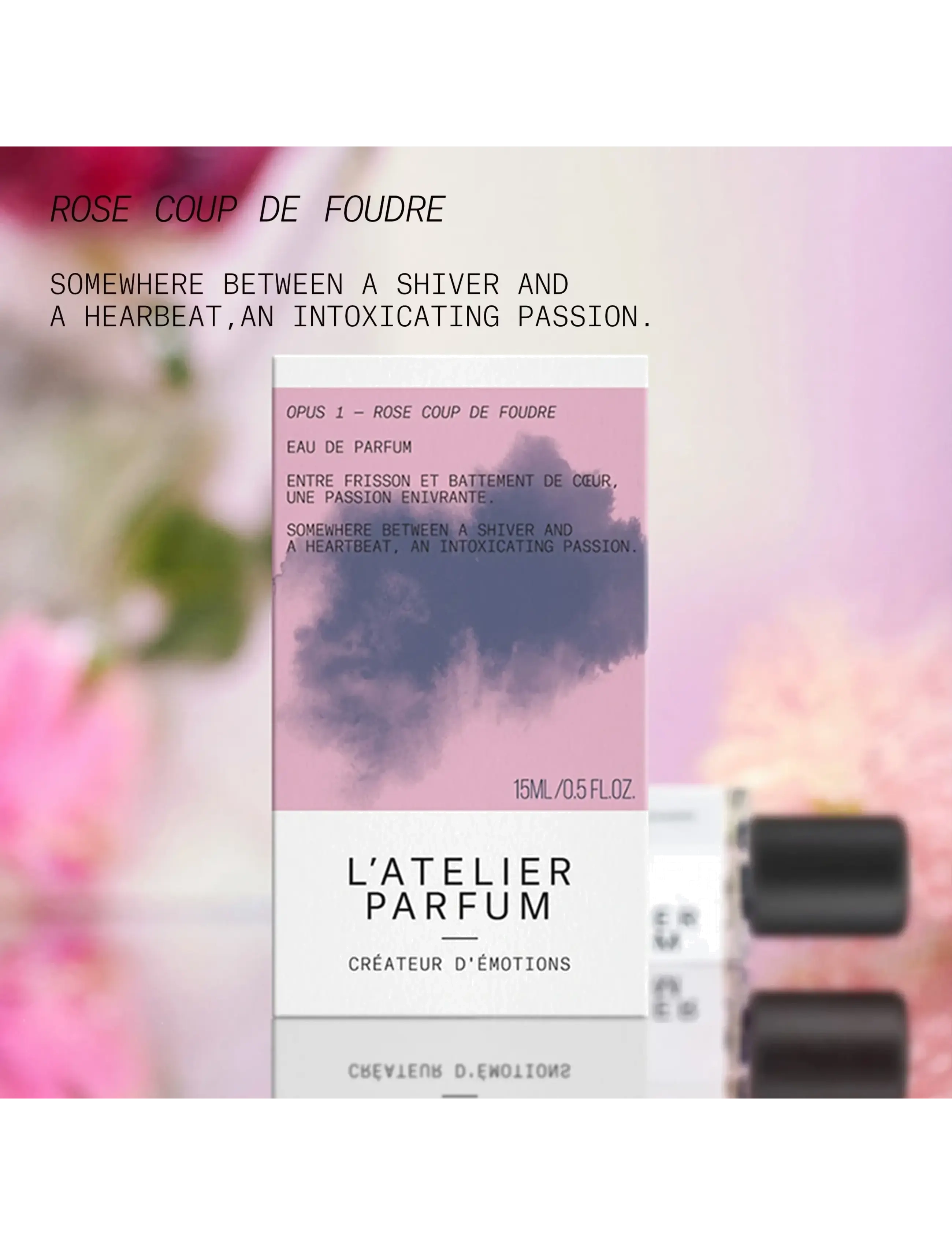 L'atelier Parfum - EDP ROSE COUP DE FOUDRE 15ML - meestele  - clear - 4