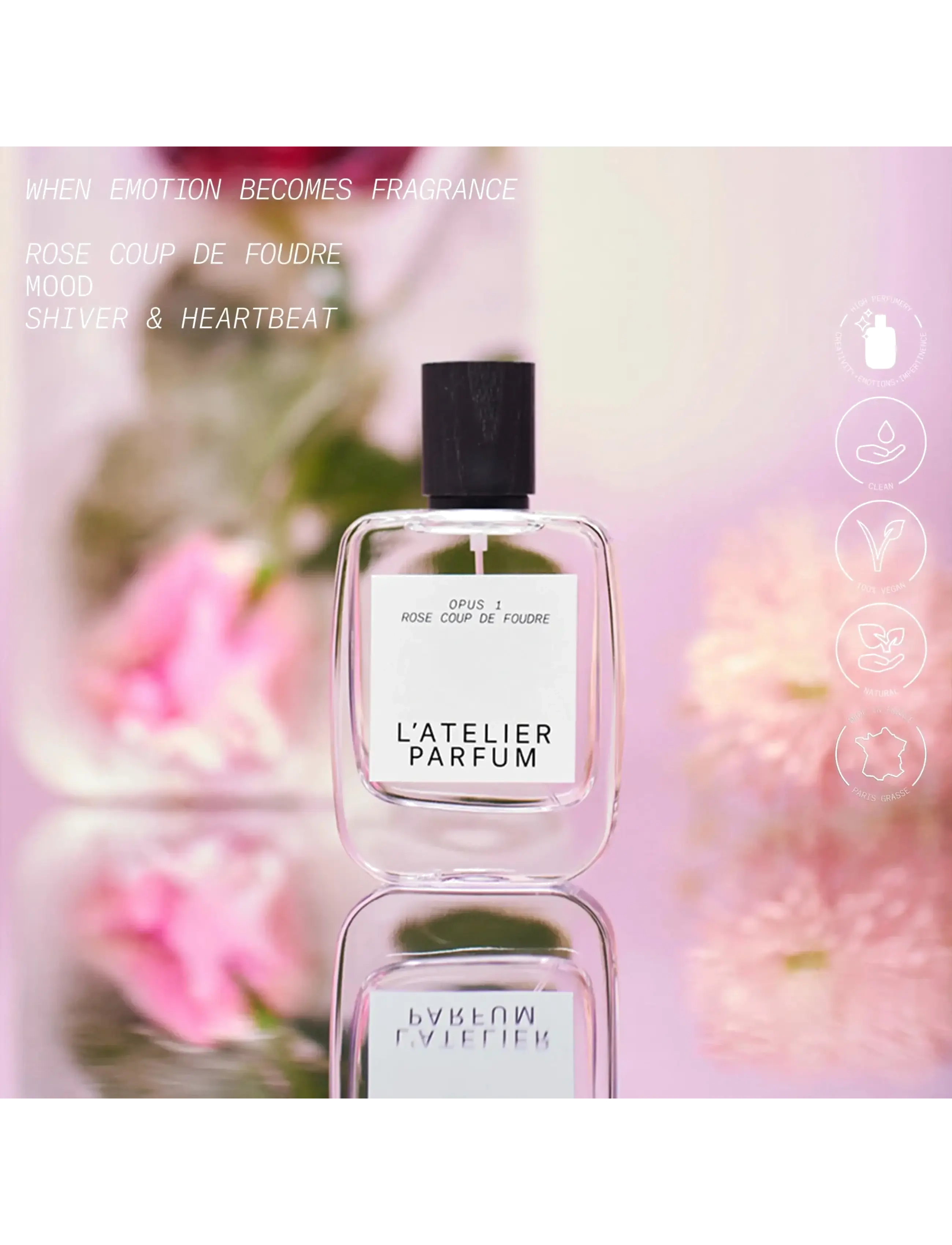 L'atelier Parfum EDP ROSE COUP DE FOUDRE 50ML - Ilutooted meestele - null / undefined