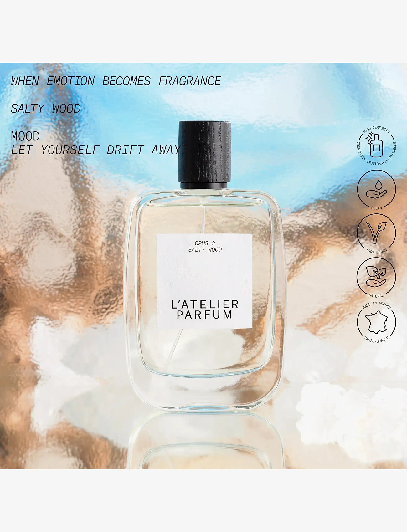 L'atelier Parfum - EDP SALTY WOOD 100ML - till honom  - clear - 2