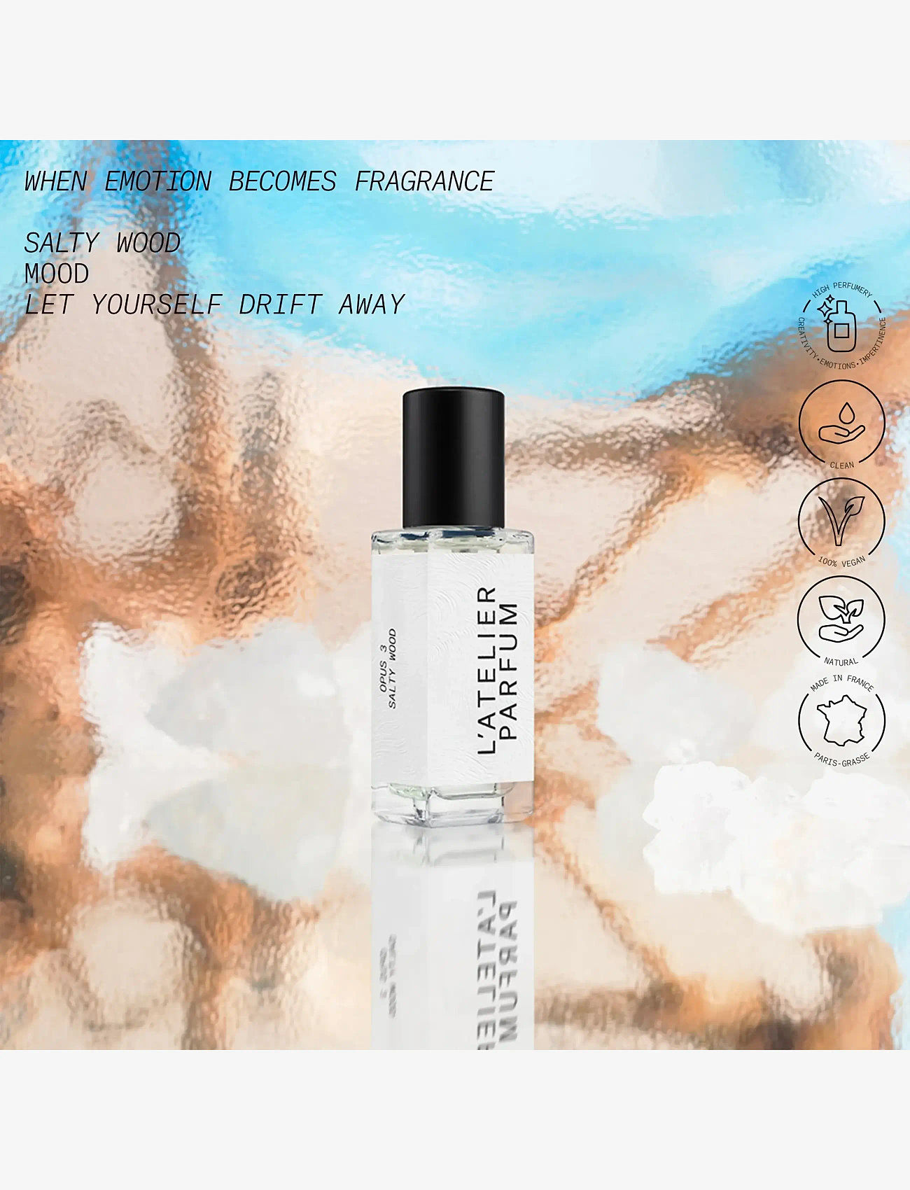 L'atelier Parfum - EDP SALTY WOOD 15ML - till honom  - clear - 2