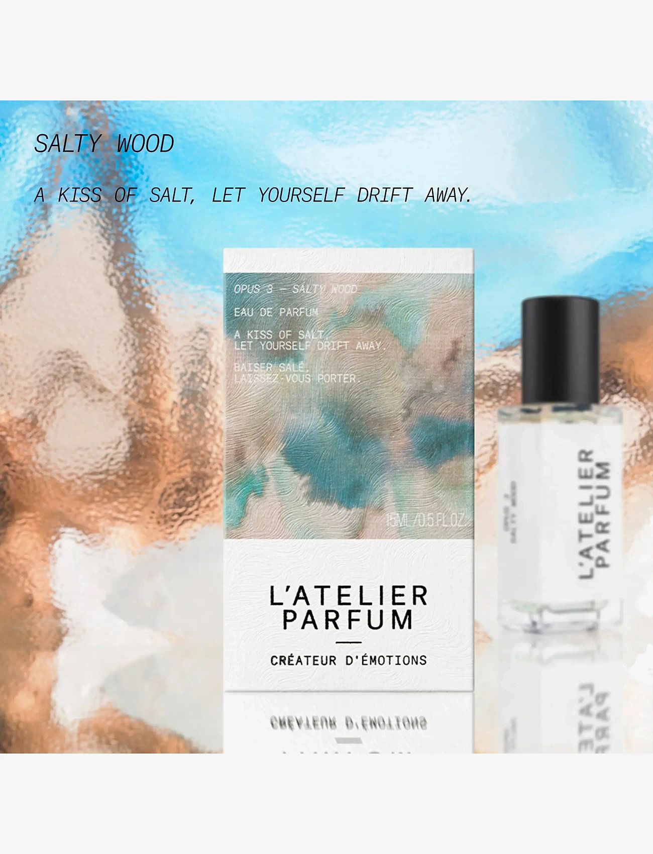 L'atelier Parfum - EDP SALTY WOOD 15ML - till honom  - clear - 4