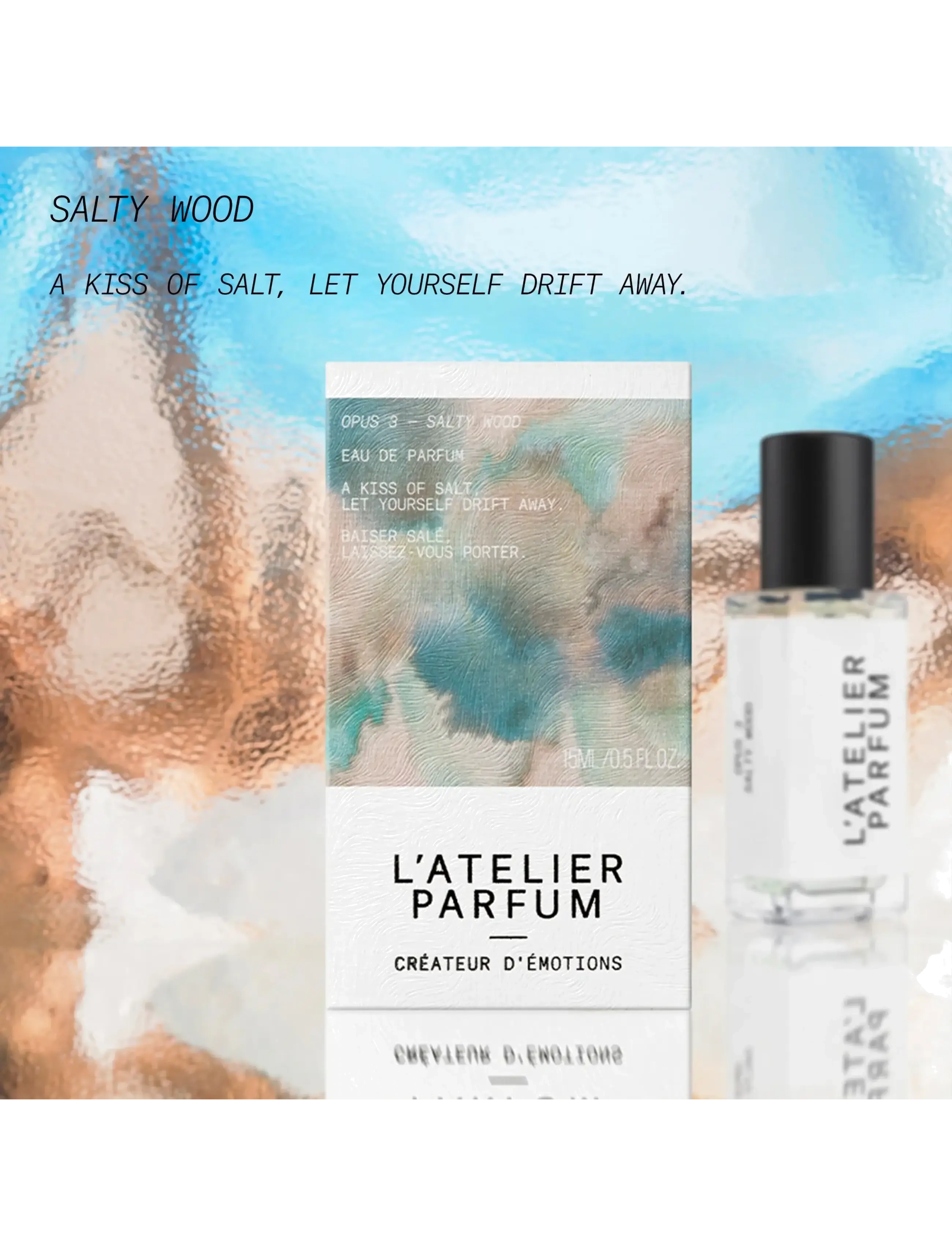 L'atelier Parfum - EDP SALTY WOOD 15ML - meestele  - clear - 4