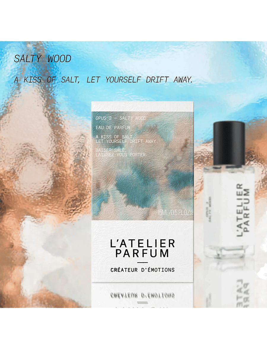 L'atelier Parfum - EDP SALTY WOOD 15ML - meestele - clear - 4