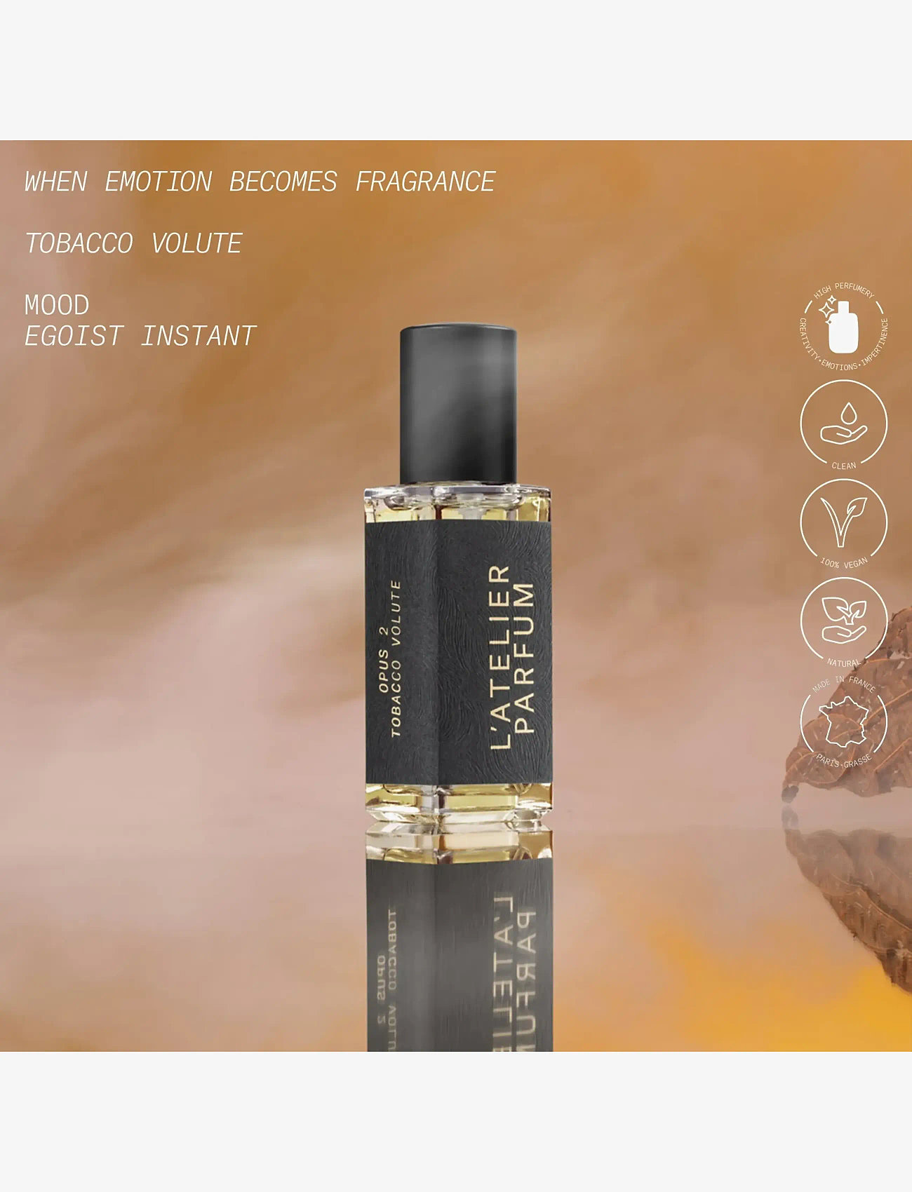 L'atelier Parfum - EDP TOBACCO VOLUTE 15ML - meestele  - clear - 2