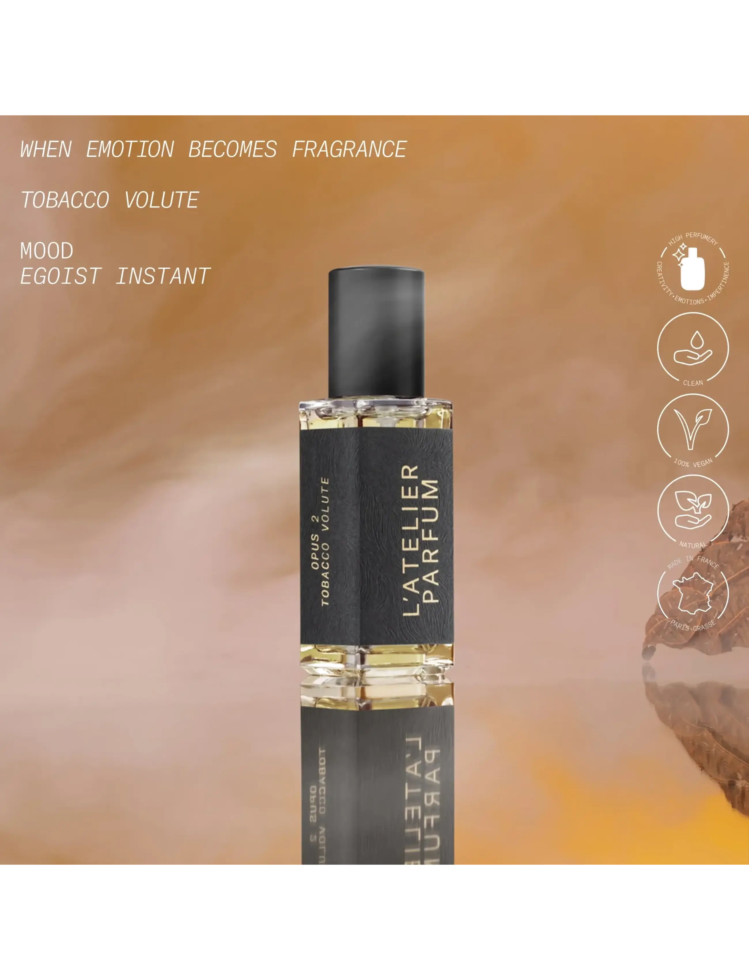 L'atelier Parfum - EDP TOBACCO VOLUTE 15ML - miehille  - clear - 2
