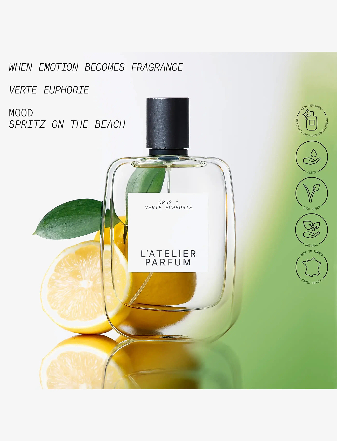 L'atelier Parfum - EDP VERTE EUPHORIE 50ML - til ham  - clear - 2