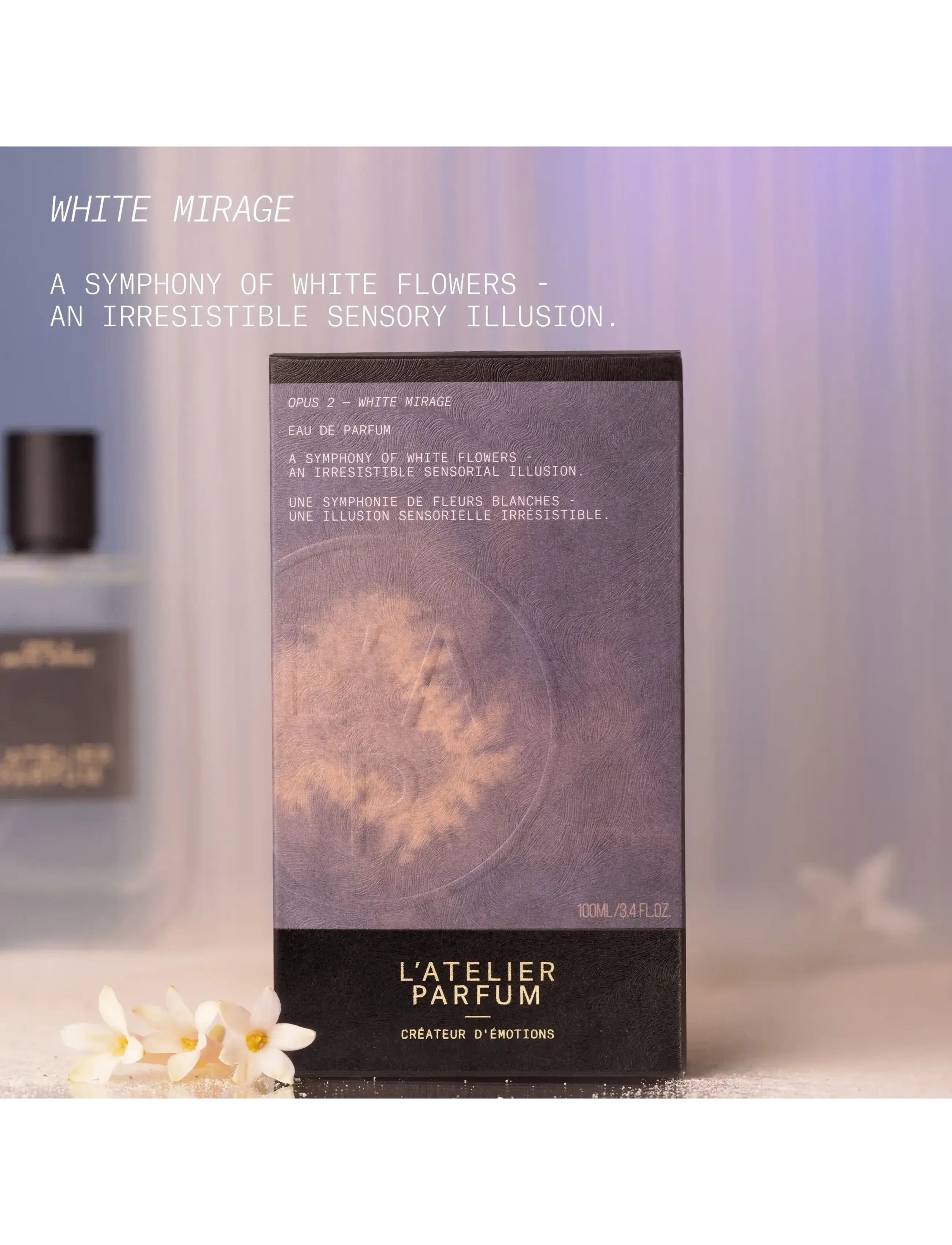 L'atelier Parfum - EDP WHITE MIRAGE 100ML - miehille  - clear - 4