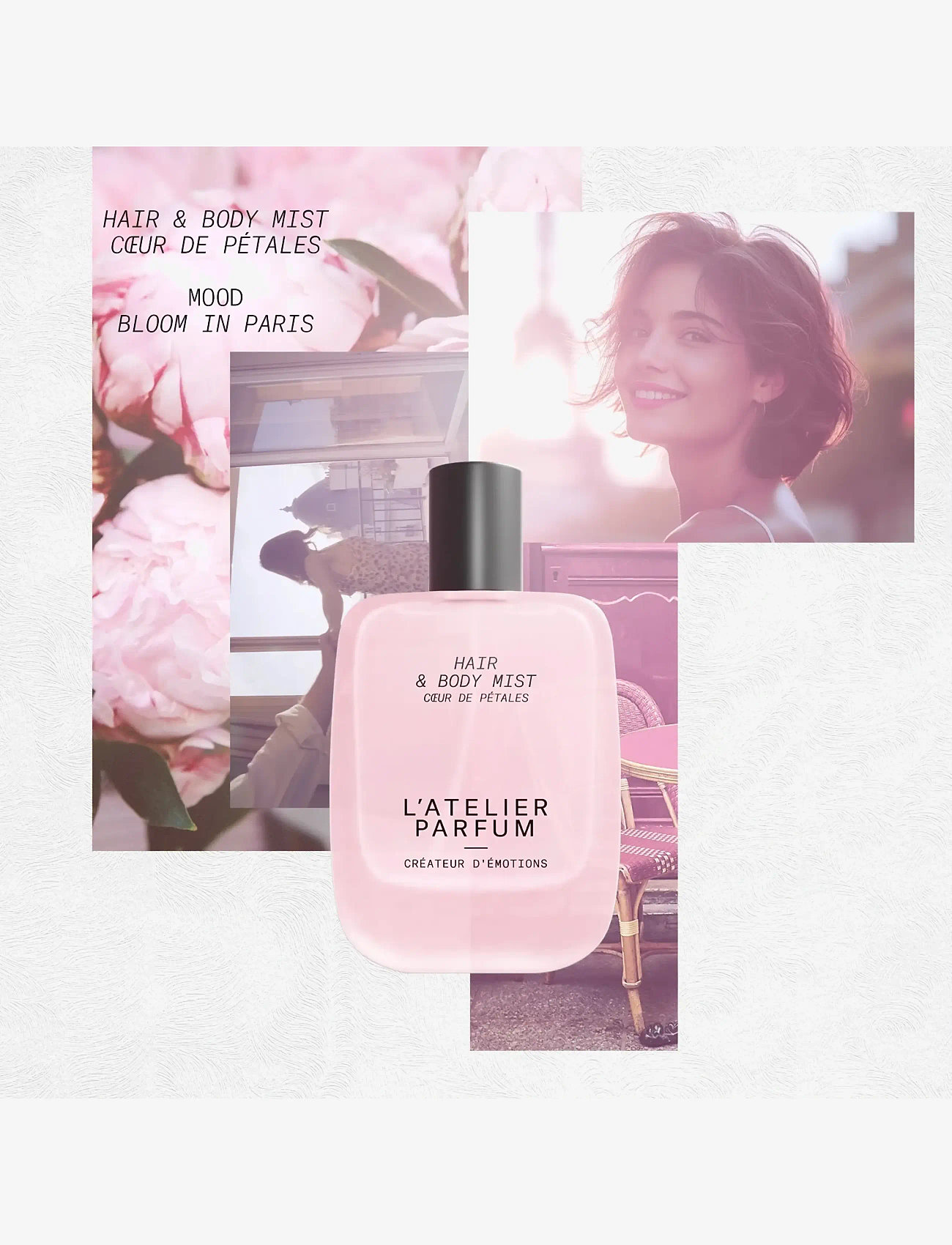L'atelier Parfum - HAIR & BODY MIST CŒUR DE PETALES 50ML - parfym - clear - 1