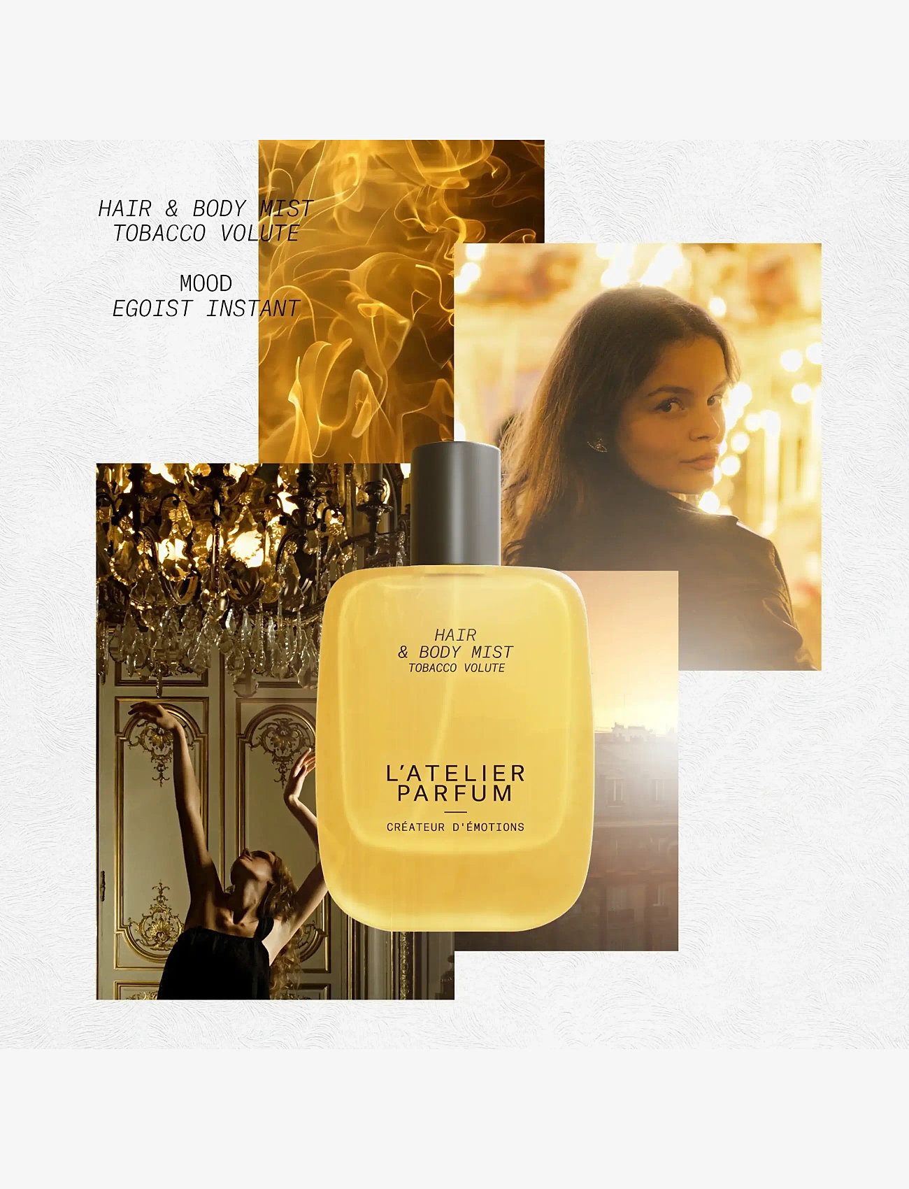 L'atelier Parfum - HAIR & BODY MIST TOBACCO VOLUTE 50ML - parfym - clear - 1