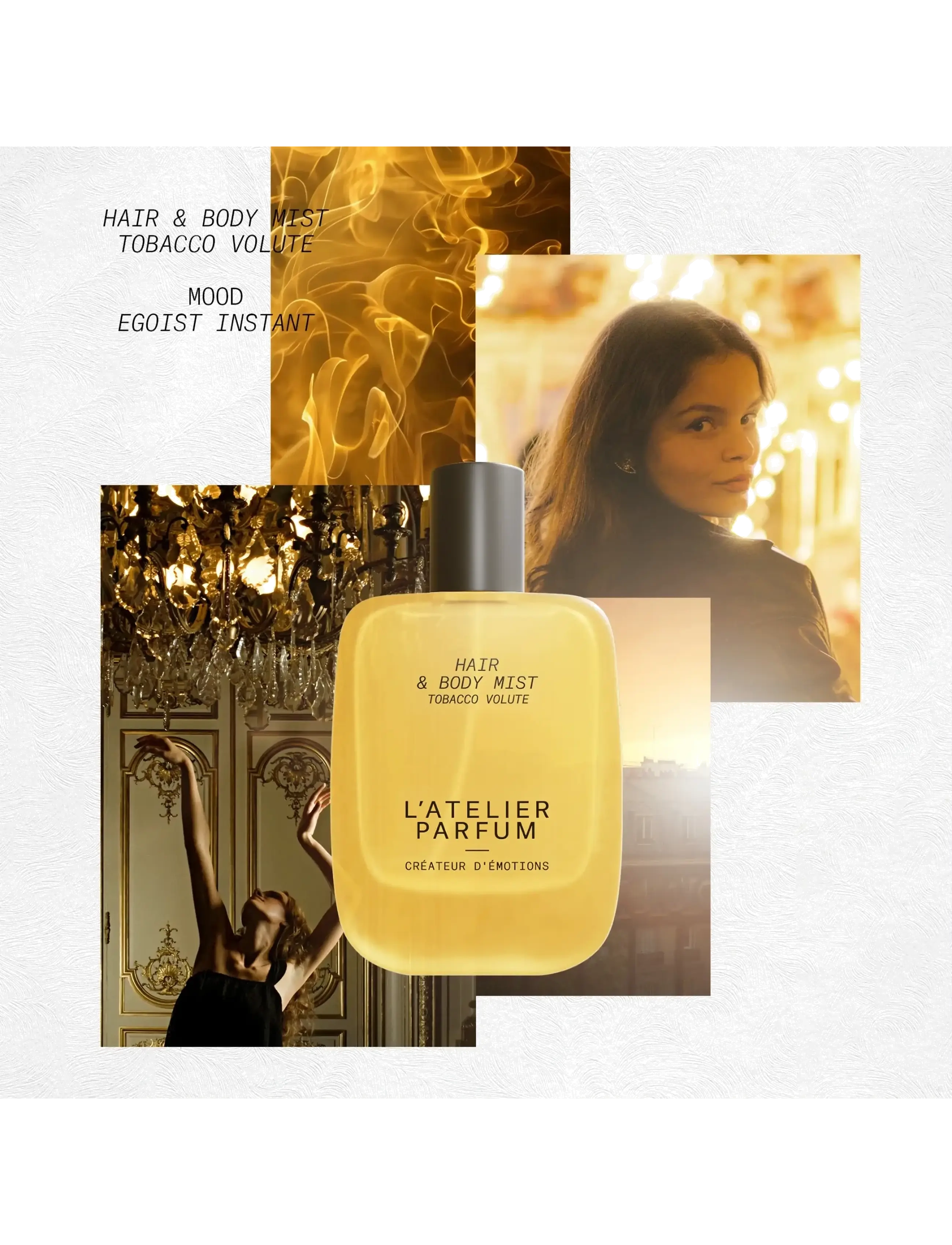 L'atelier Parfum - HAIR & BODY MIST TOBACCO VOLUTE 50ML - parfym - clear - 1