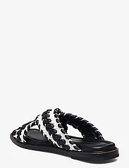 Laura Bellariva - Slip in sandal - matalat sandaalit - black/white - 2