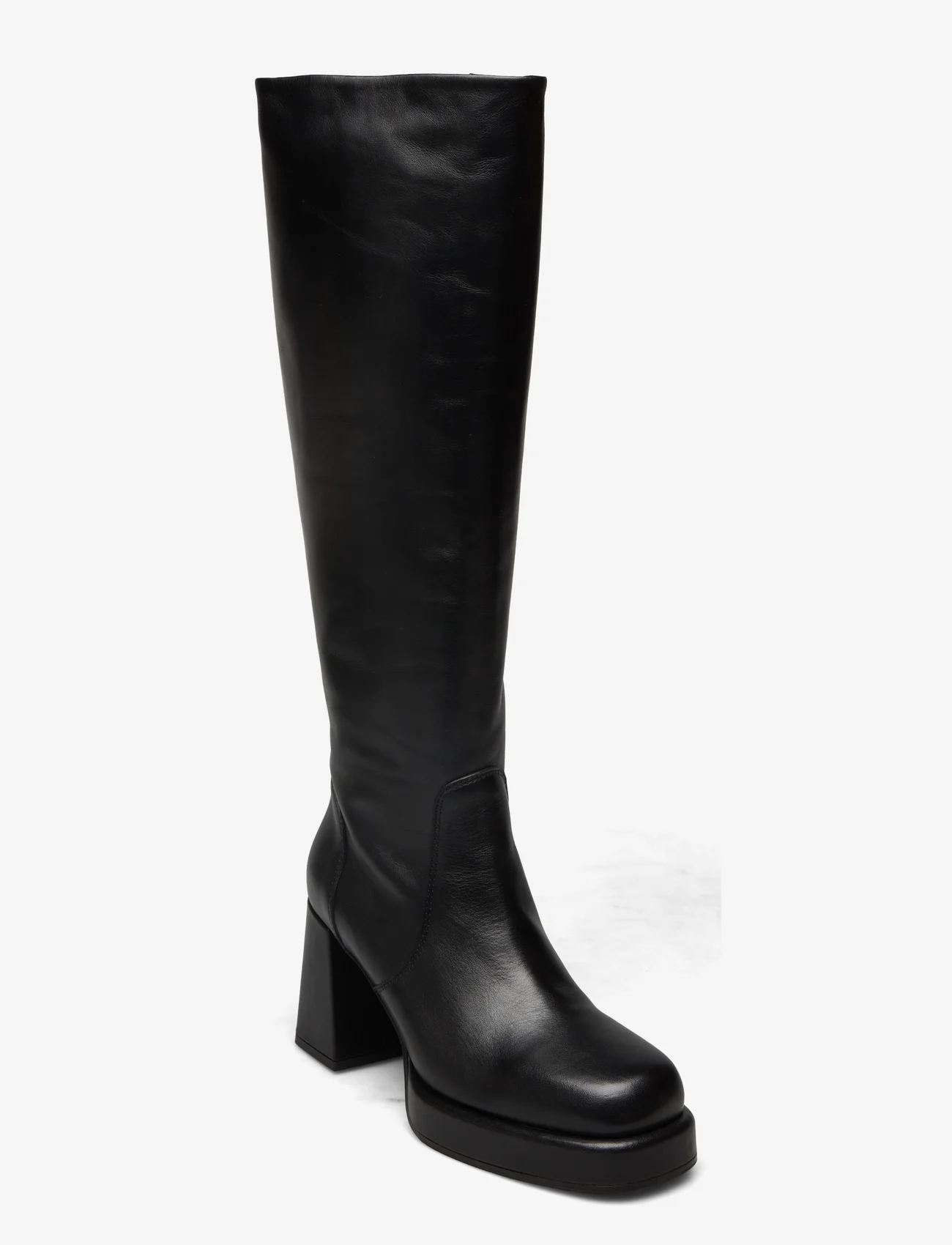 Laura Bellariva - High heel boot with platform - knee high boots - black - 0
