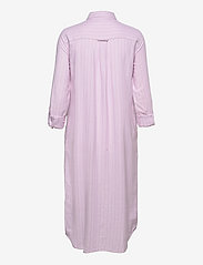 Lauren Ralph Lauren Homewear - LRL L/S ROLL TAB HIS SHIRT BALLET SLEEPS GREY PLAID - dames - pink stripe - 1