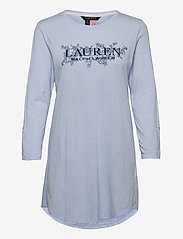 Lauren Ralph Lauren Homewear - LRL LOUNGER TEE BLUE HTR - oberteile - blue htr - 3