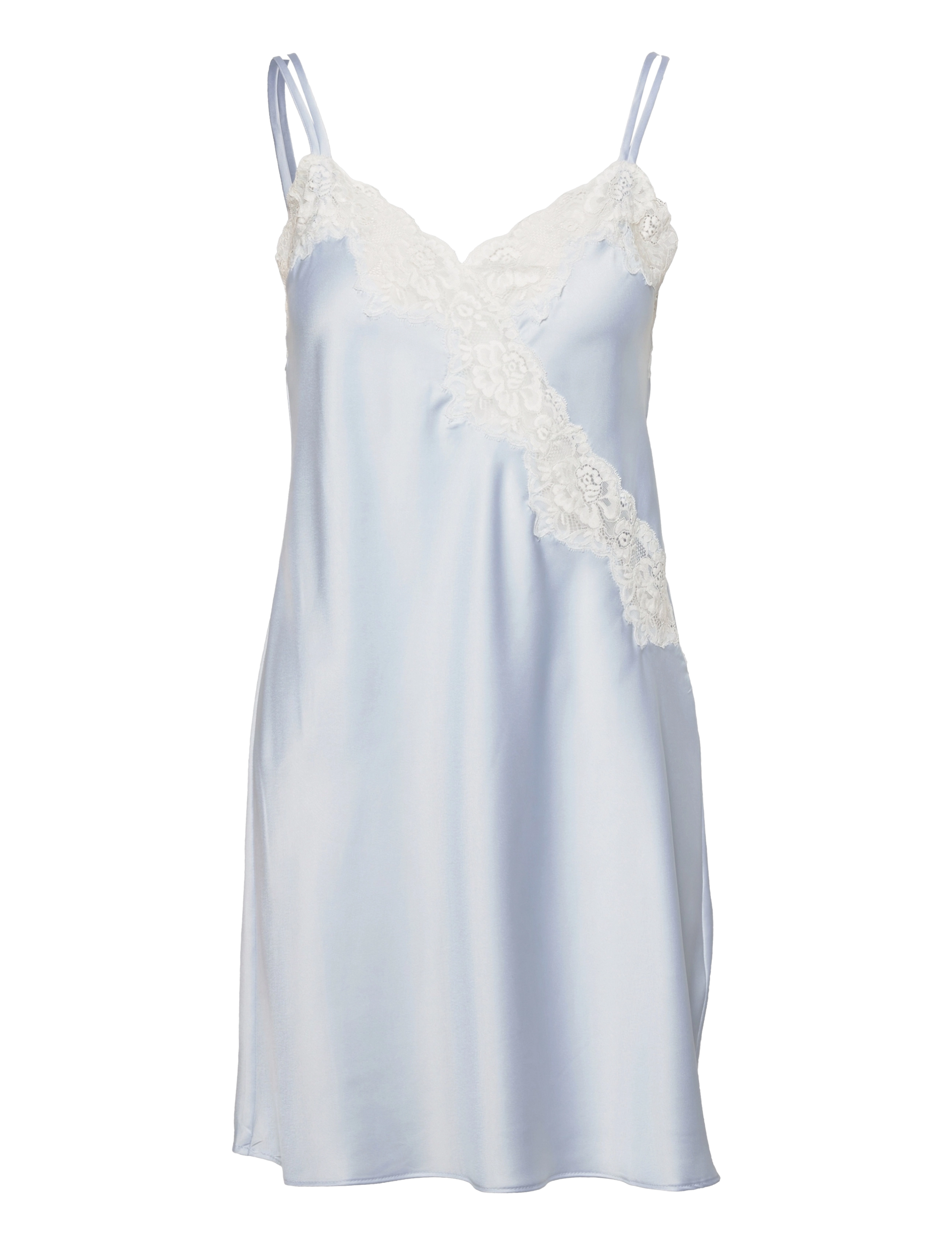 Lauren Ralph Lauren Homewear LRL SIGNATURE DOUBLE STRAP LACE CHEMISE - Ralph Lauren - BLUE / blue