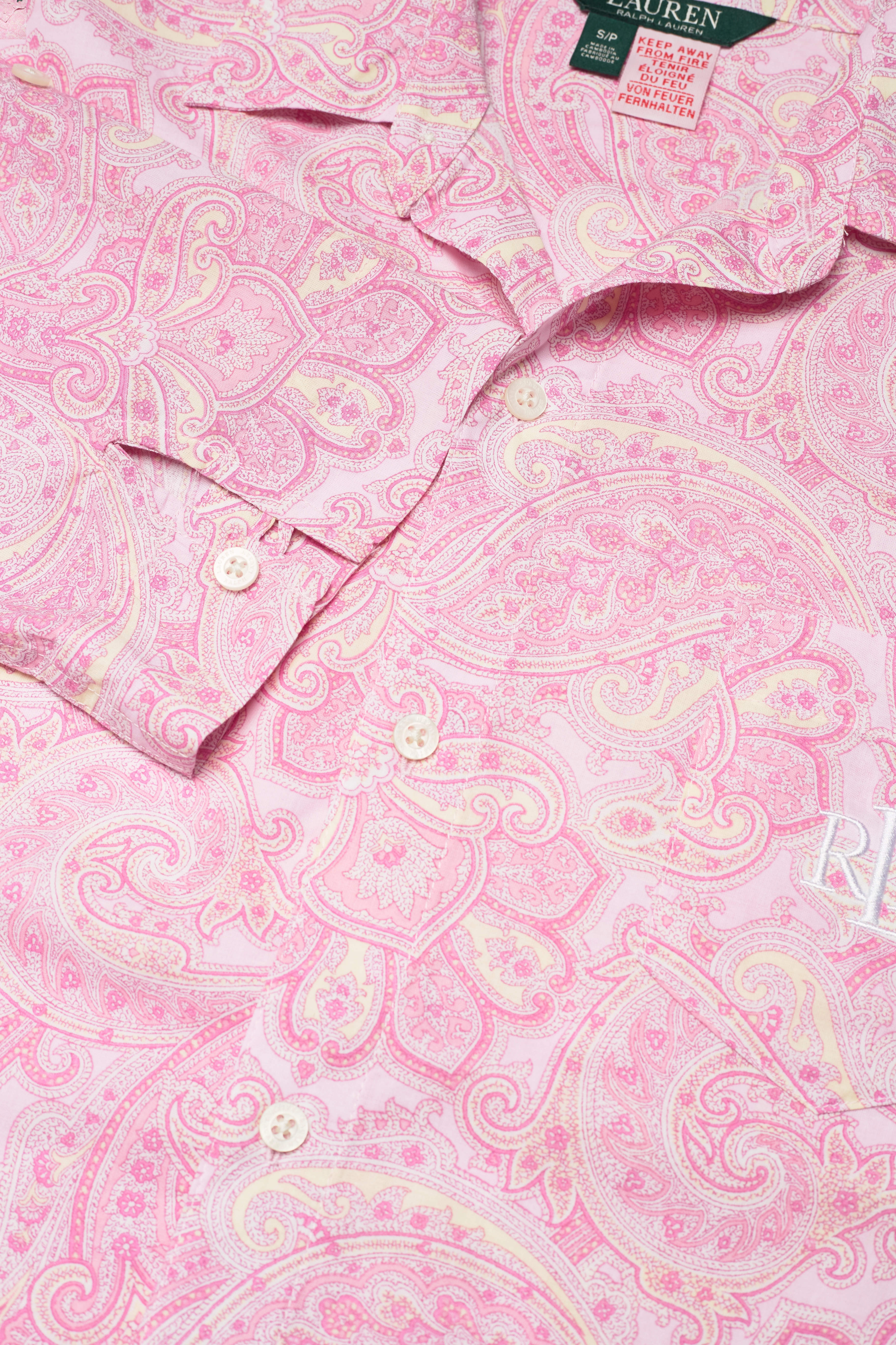 Lauren Ralph Lauren Homewear - LRL ROLL TAB HIS SLEEPSHIRT 3/4 SL. - multi paisley - 3