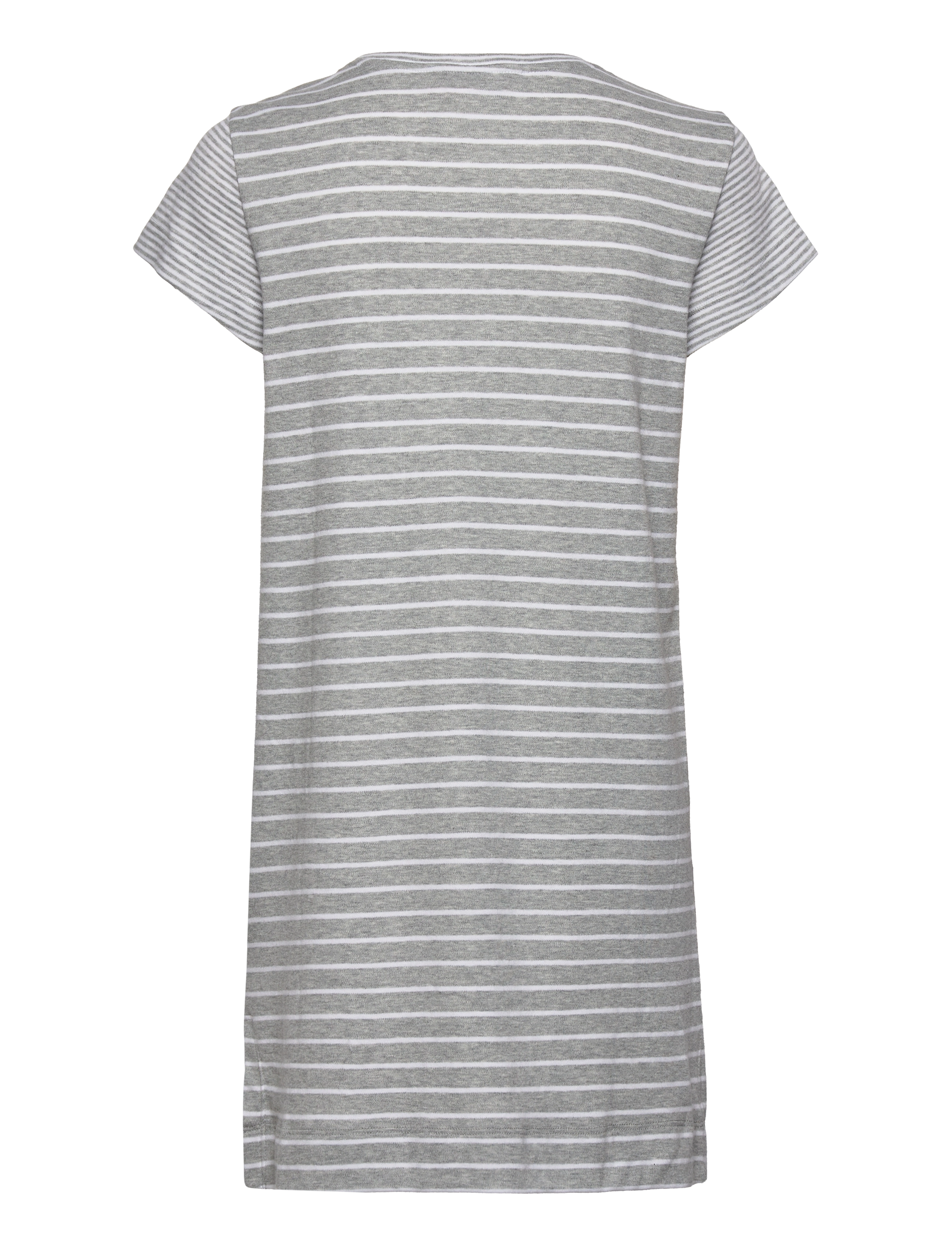 Lauren Ralph Lauren Homewear - LRL S/S SCOOP NK SLEEPTEE - grey stripe - 1