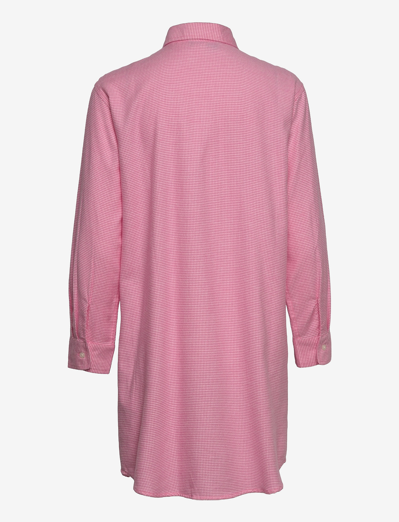 Lauren Ralph Lauren Homewear - LRL 3/4 RUFFLE SL. BUTTON SLEEPSHIRT - pink check - 1