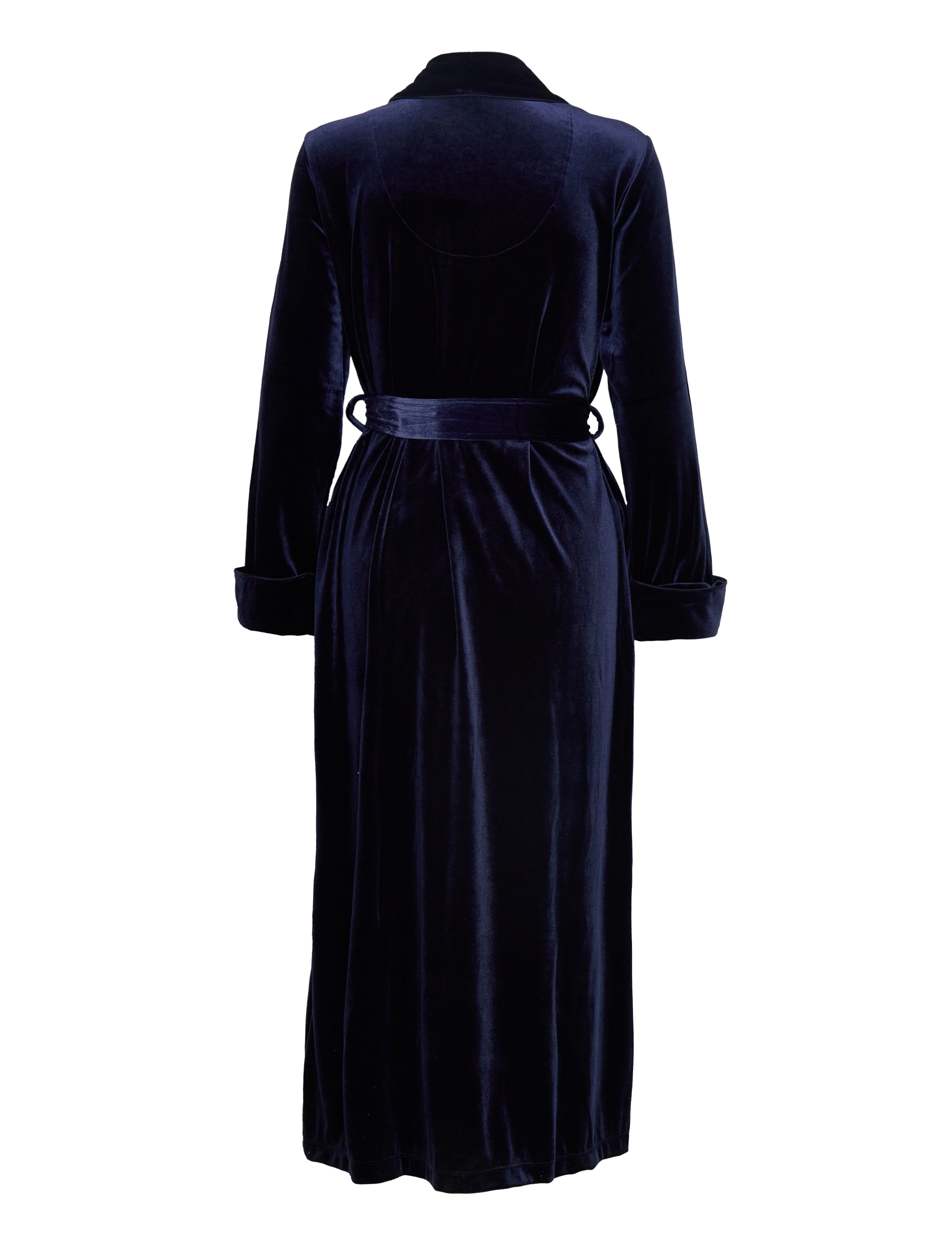 Lauren Ralph Lauren Homewear - LRL LONG SHAWL COLLAR VELVET ROBE - navy - 1