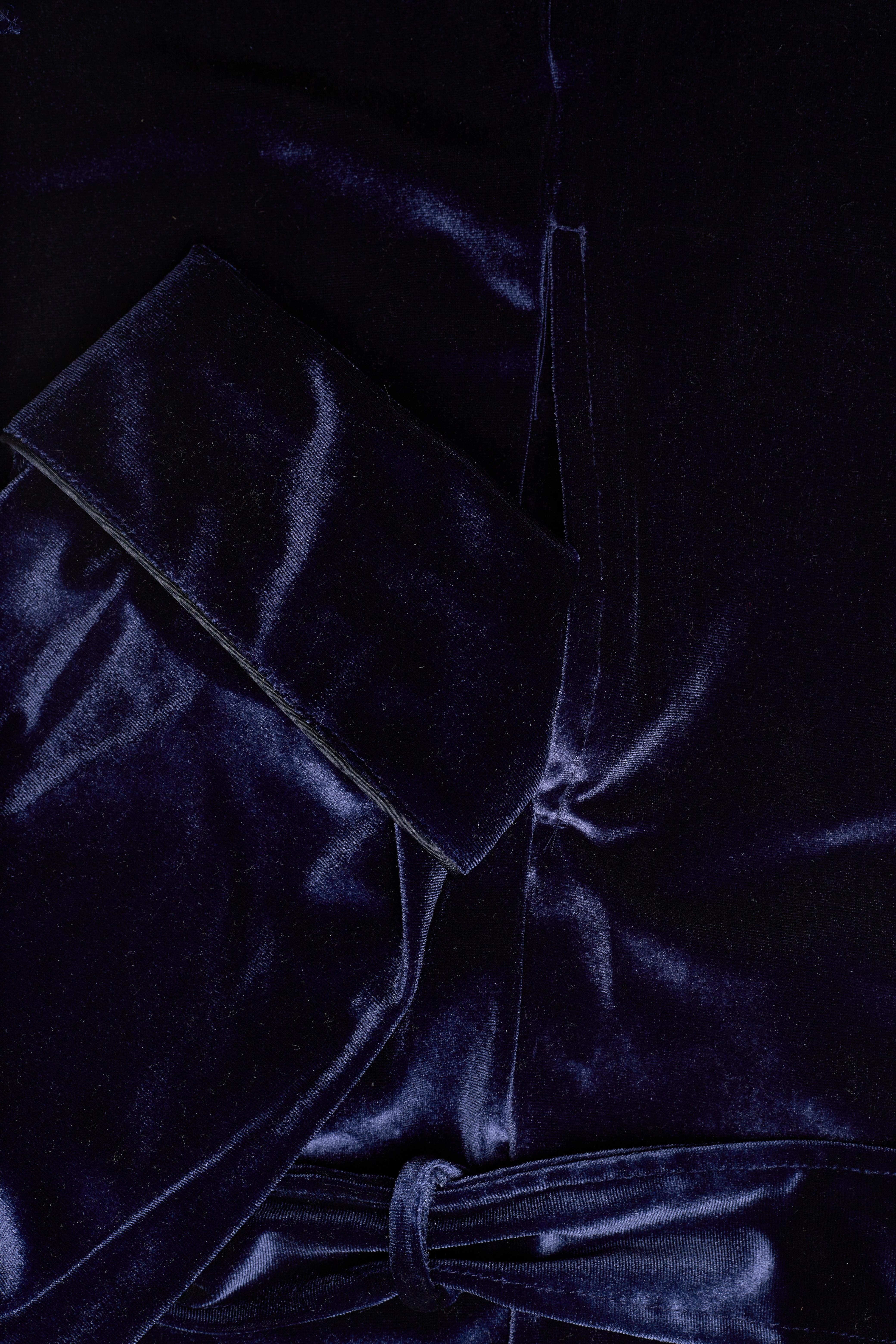 Lauren Ralph Lauren Homewear - LRL LONG SHAWL COLLAR VELVET ROBE - navy - 3