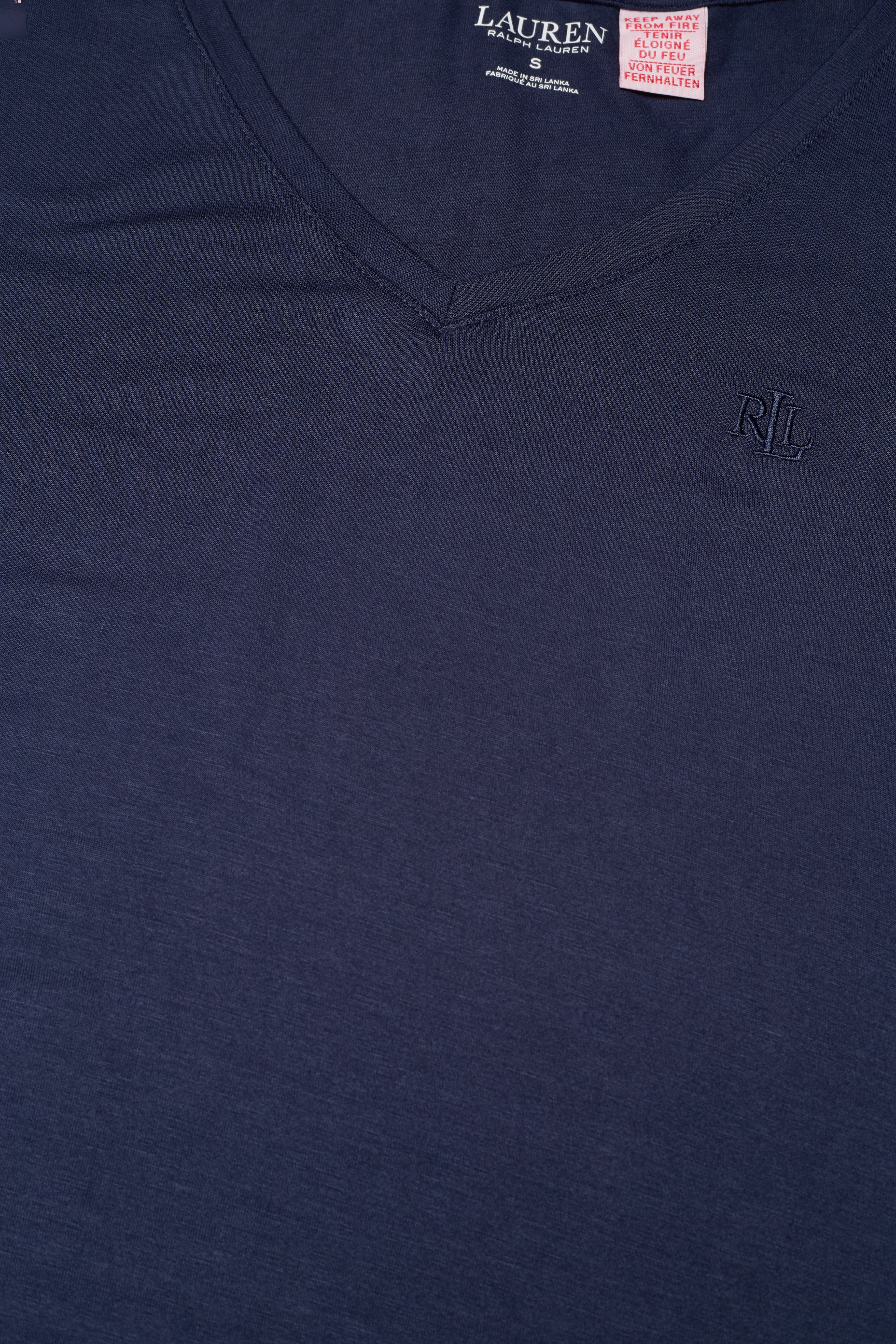 Lauren Ralph Lauren Homewear - LRL TOP V-NECK SHORT SLEEVE - navy - 2