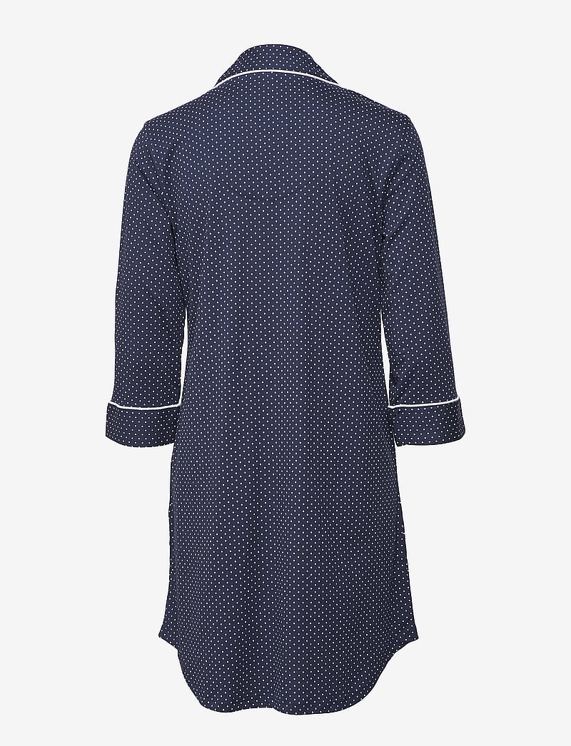 Lauren Ralph Lauren Homewear - LRL HERITAGE 3/4 SL CLASSIC NOTCH SLEEPS - Öösärgid - windsor navy/white dot - 2