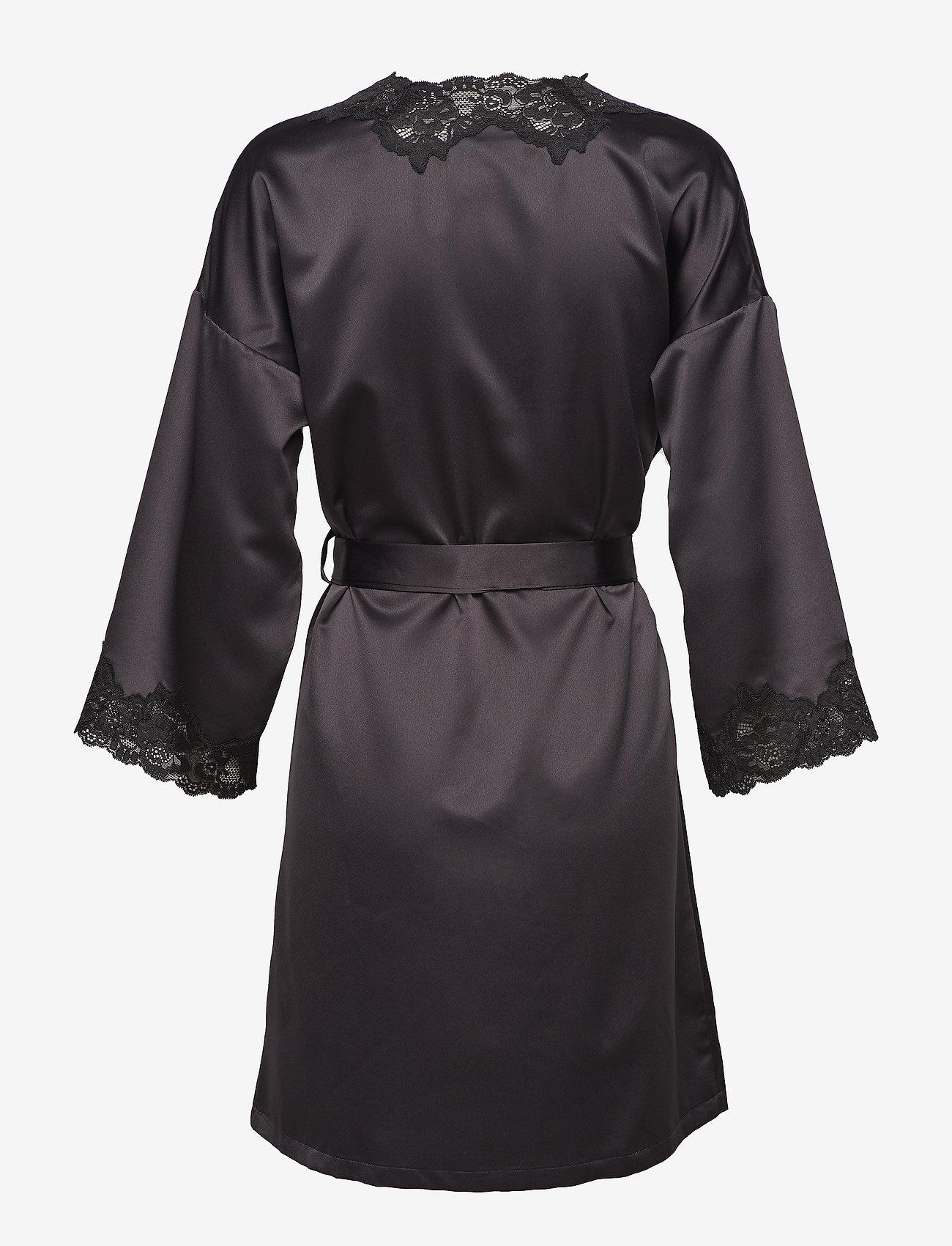 Lauren Ralph Lauren Homewear - LRL SIGNATURE LACE KIMONO ROBE 97 CM - black - 2