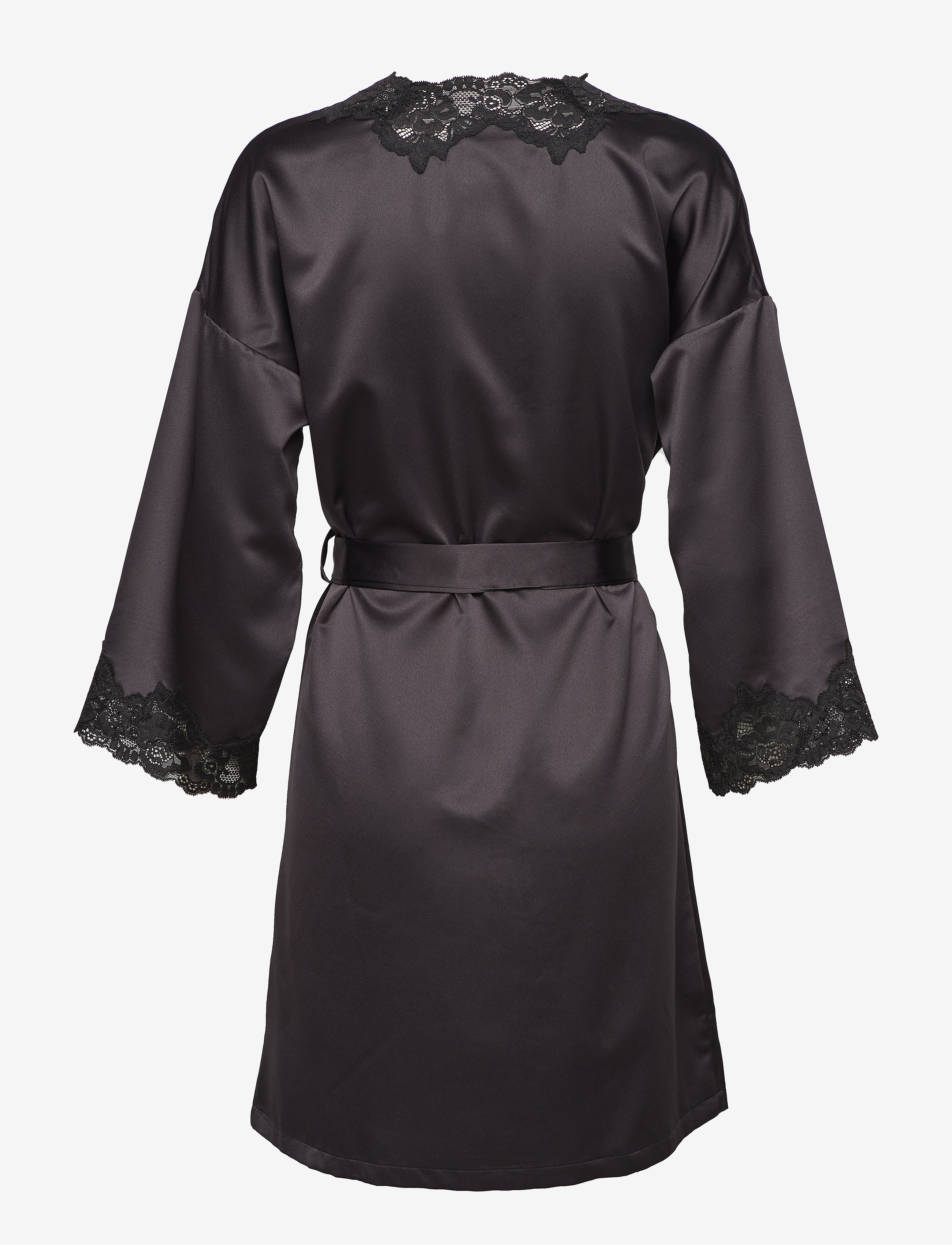 Lauren Ralph Lauren Homewear - LRL SIGNATURE LACE KIMONO ROBE 97 CM - kimonos - black - 2
